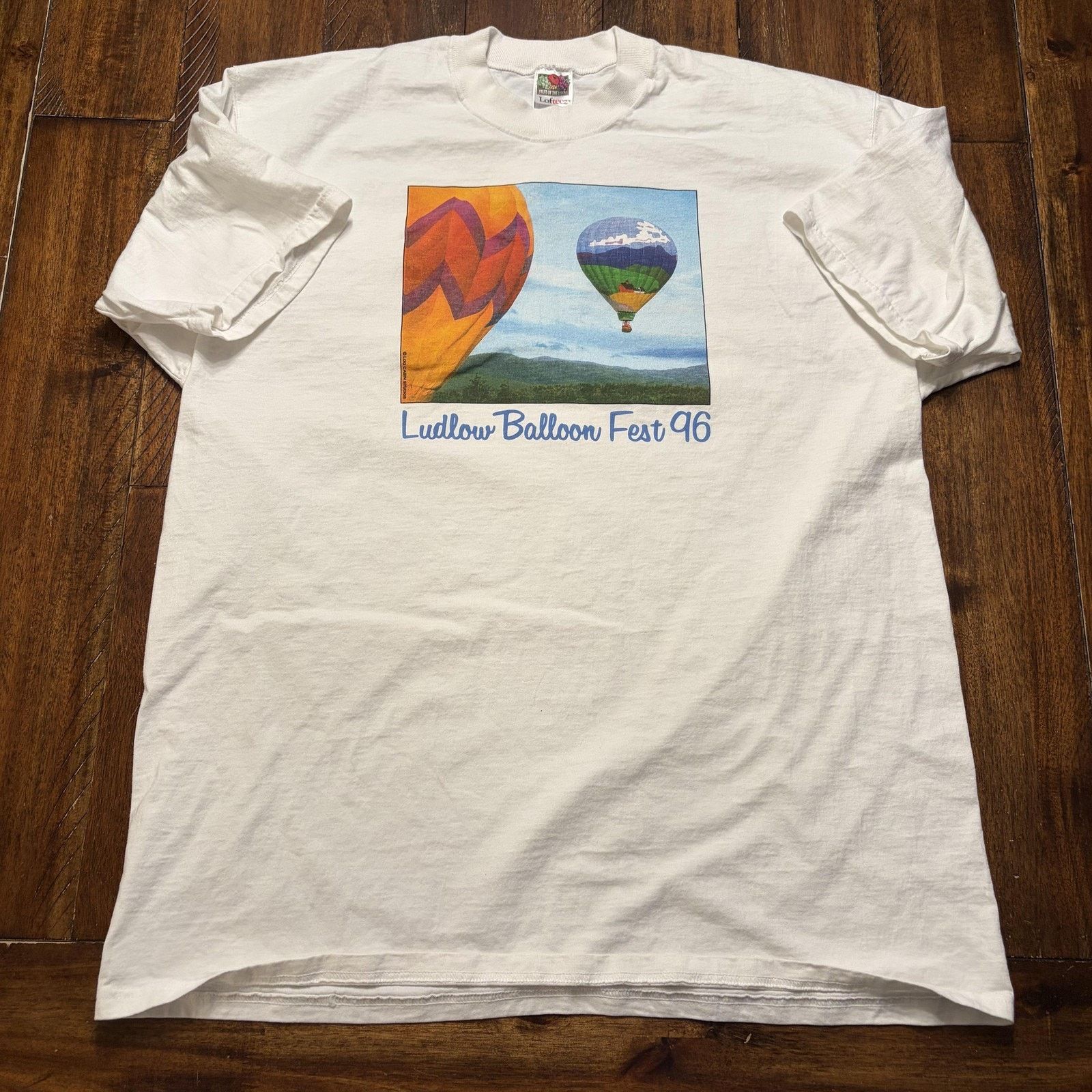 Fruit Of The Loom Vtg Ludlow Balloon Fest 96 XL Fruit Of The Loom T-Shirt Size US XL / EU 56 / 4 - 2 Thumbnail