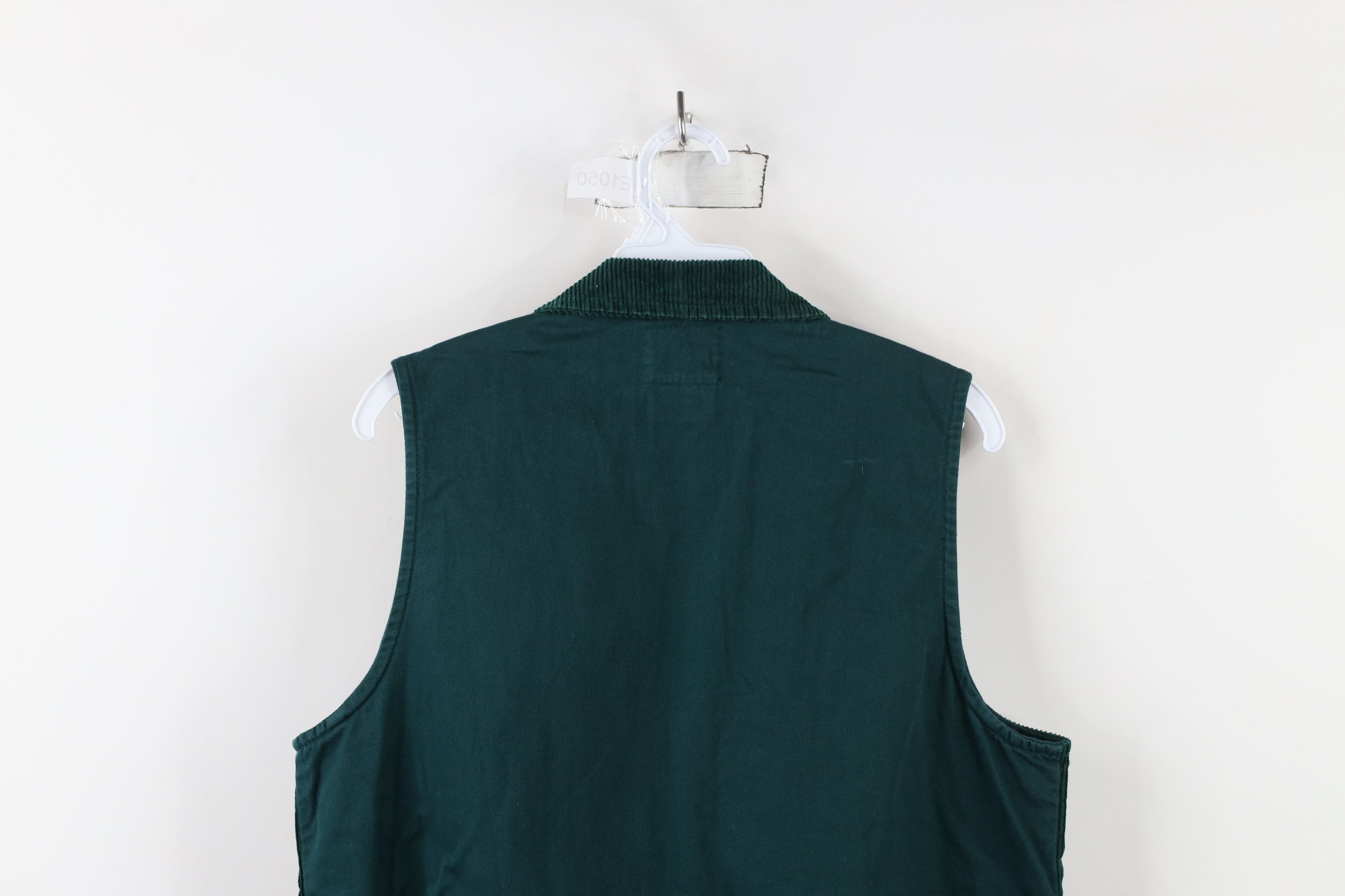 Vintage Vintage 90s Streetwear Corduroy Button Vest Jacket Green Size S / US 4 / IT 40 - 11 Thumbnail