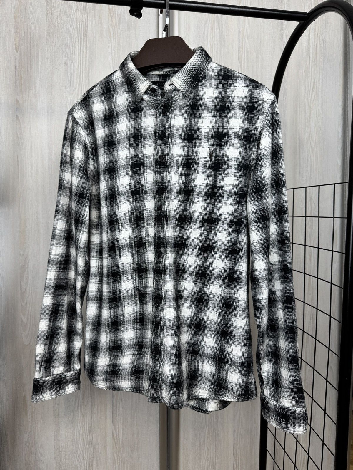 Allsaints Allsaints Lidenwood long sleeve shirt checkered flannel Size US M / EU 48-50 / 2 - 2 Thumbnail