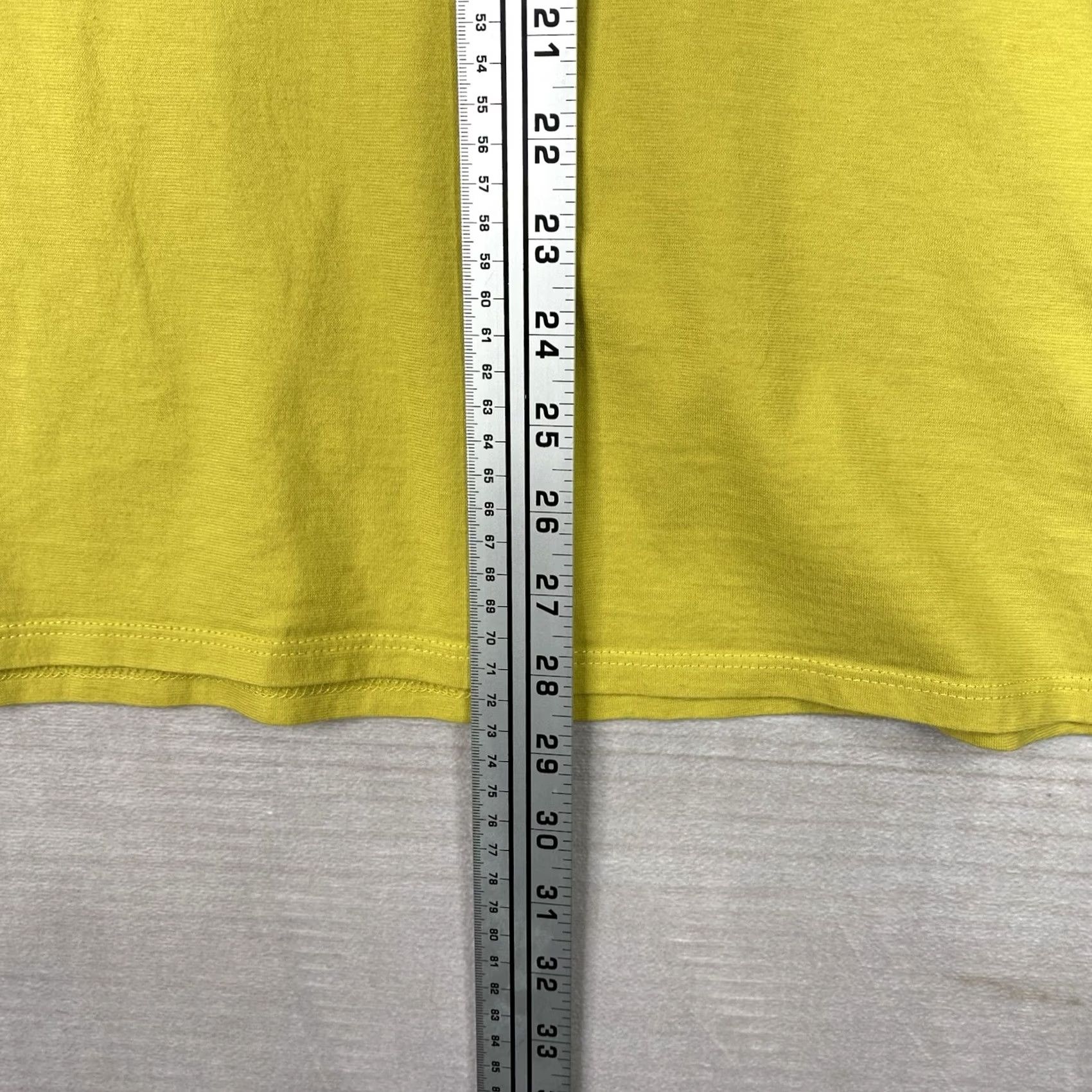J. Jill J. Jill Top Womens 2X Tee Cotton Short Sleeve V-Neck Yellow Greenish Twisted Trim Pima Knit Casual Shirt Boys Girls Mens Womens Size XXL / US 16-18 / IT 52-54 - 5 Thumbnail