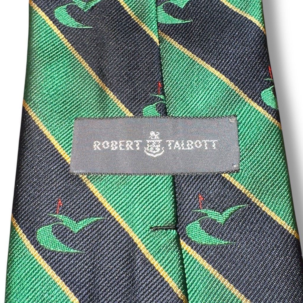 Robert Talbott Robert Talbott Green & Black Golf Masters Handmade in USA St Size ONE SIZE - 2 Thumbnail