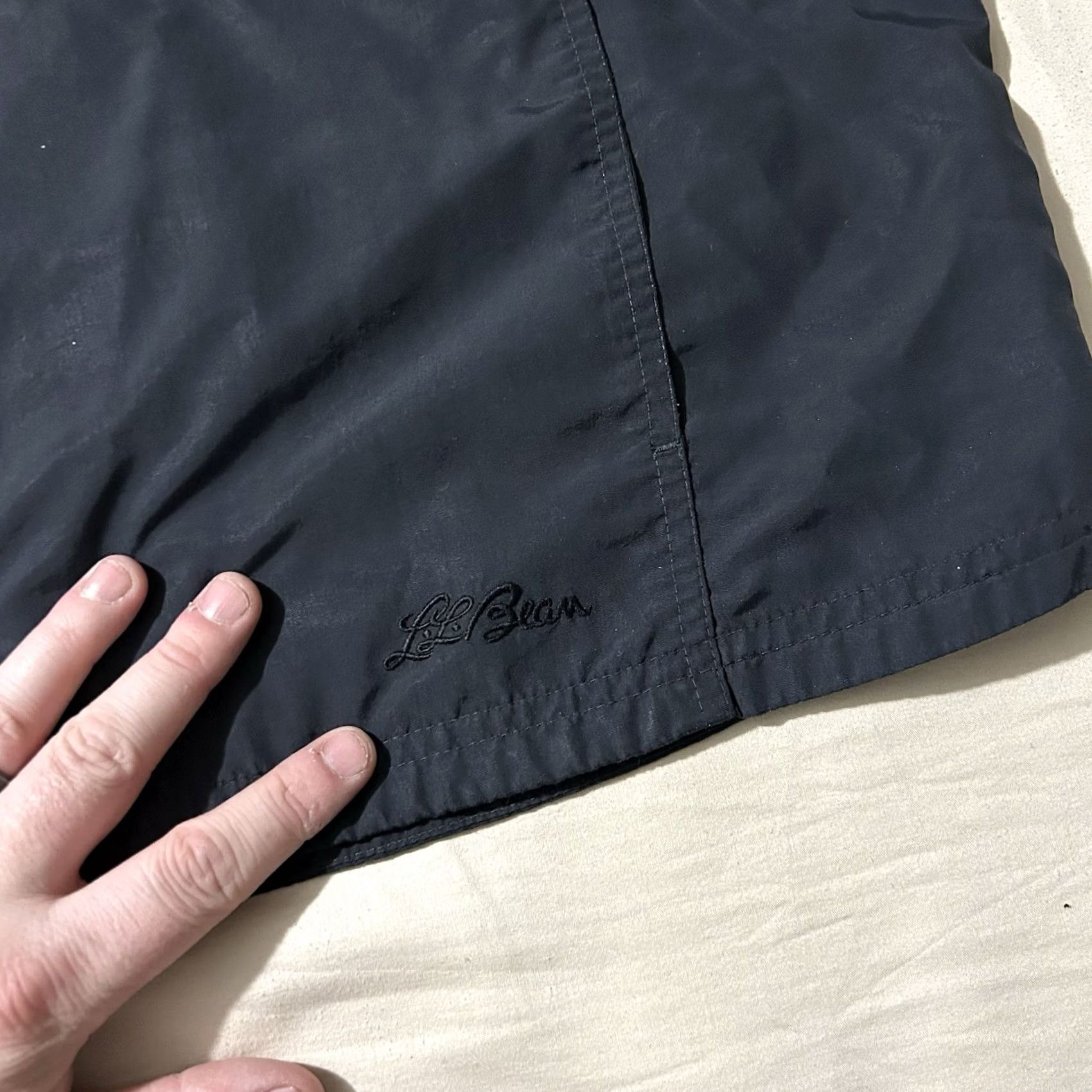 Vintage VINTAGE 90s L.L. Bean Black Anorak Windbreaker Pullover Jacket Women Medium M Windbreaker 90s Womens Jacket Black L.L. Bean Size M / US 6-8 / IT 42-44 - 2 Thumbnail