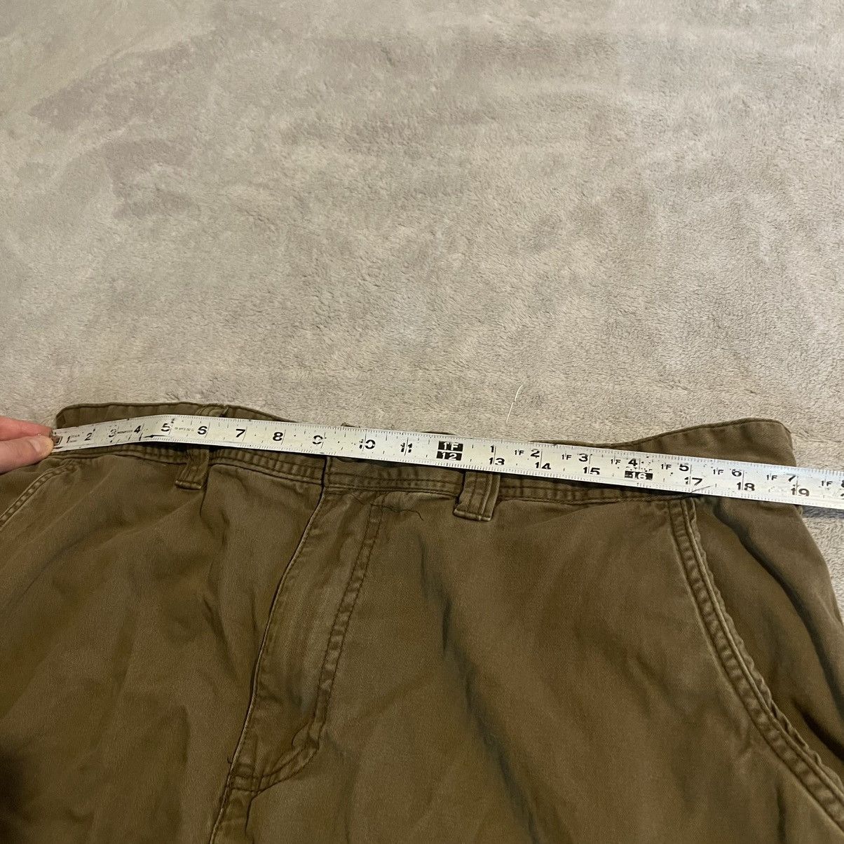St. Johns Bay Vintage 90s St Johns Bay Mens Brown Cotton Cargo Shorts 38 Size US 38 / EU 54 - 4 Thumbnail
