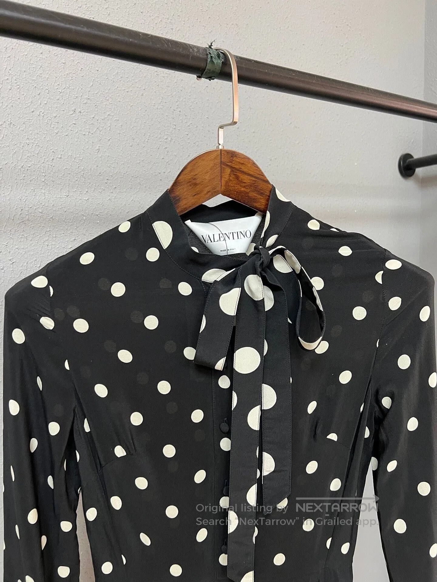 Valentino Valentino Polka Dot Silk Dress Size 38. Size M / US 6-8 / IT 42-44 - 3 Thumbnail