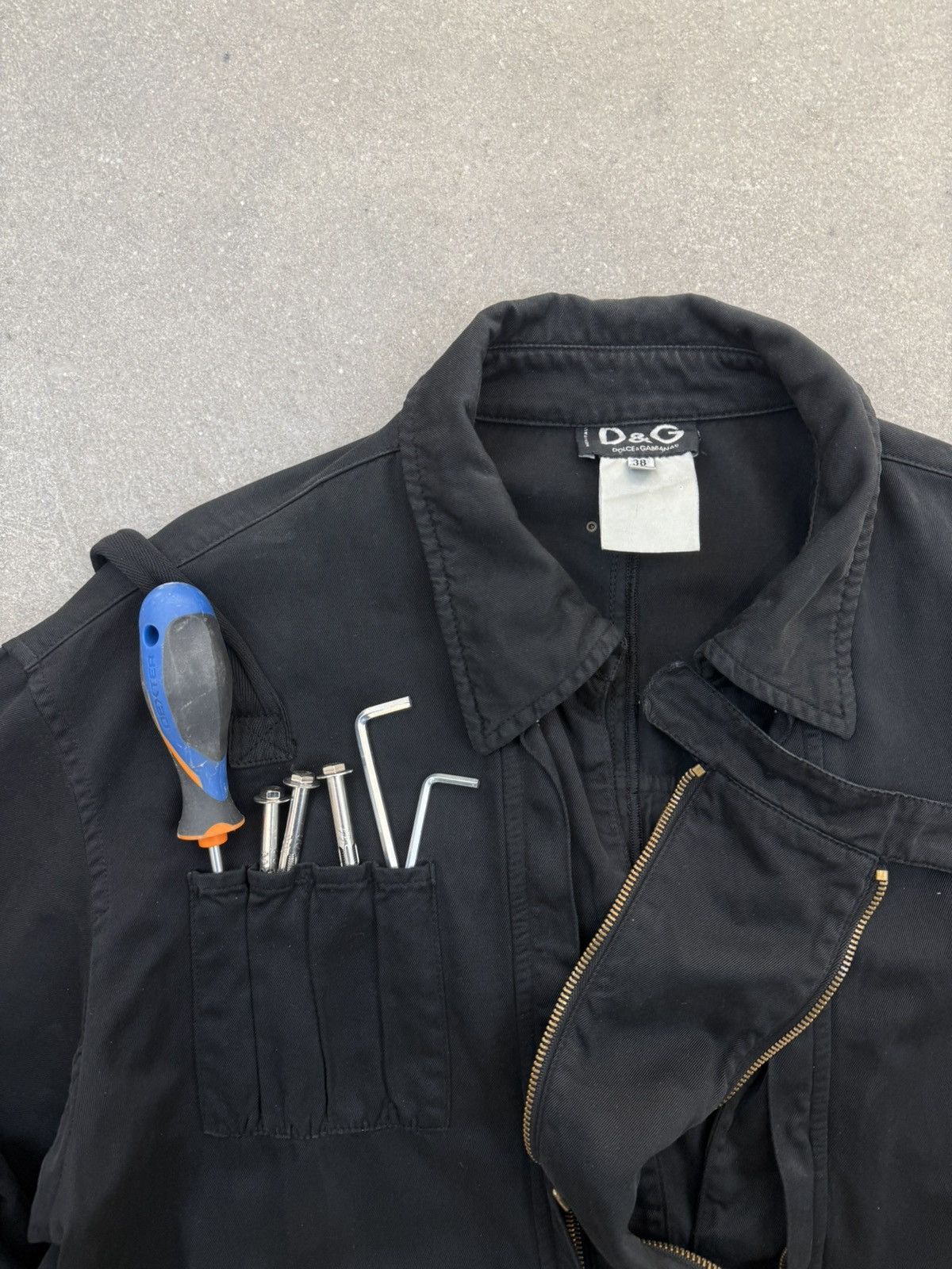 Dolce & Gabbana Archive A/W 2006 D&G double zip army jacket Size US L / EU 52-54 / 3 - 2 Thumbnail