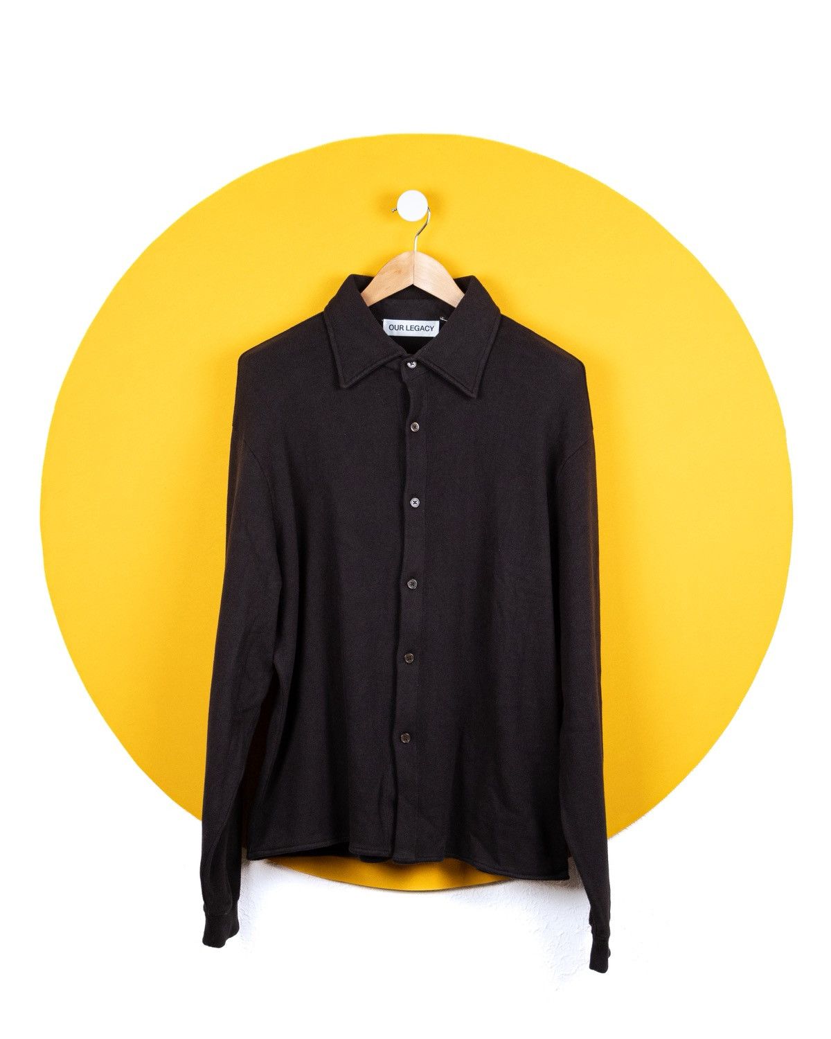 Our Legacy Our Legacy Recovery Shirt (Deep Brown Fuzzy Fleece) Size US M / EU 48-50 / 2 - 1 Thumbnail