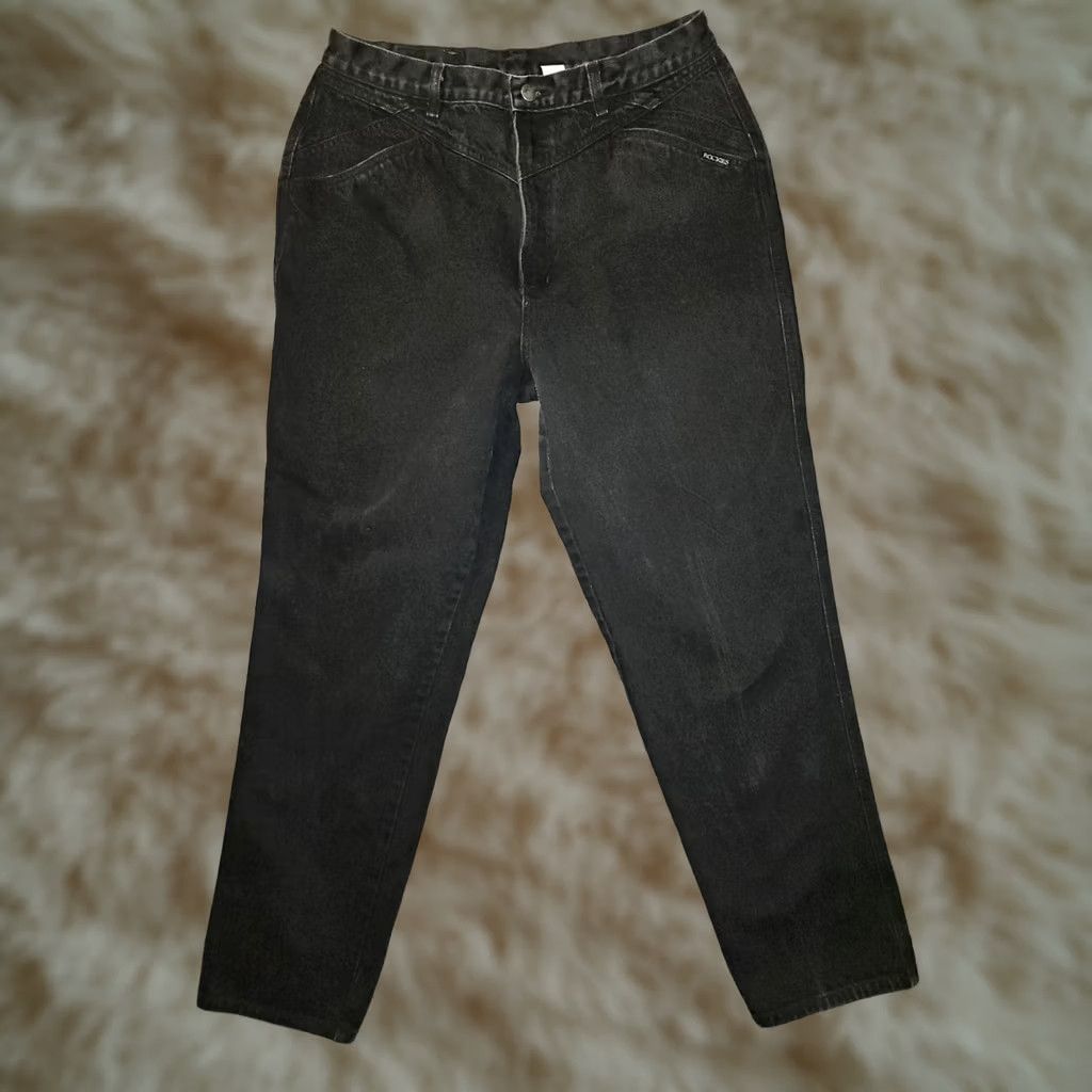 Vintage VINTAGE Rockies Jeans Women's 17/18 Straight Leg High Rise Black Inseam 32 90's Size 38" / US 16 / IT 52 - 1 Thumbnail