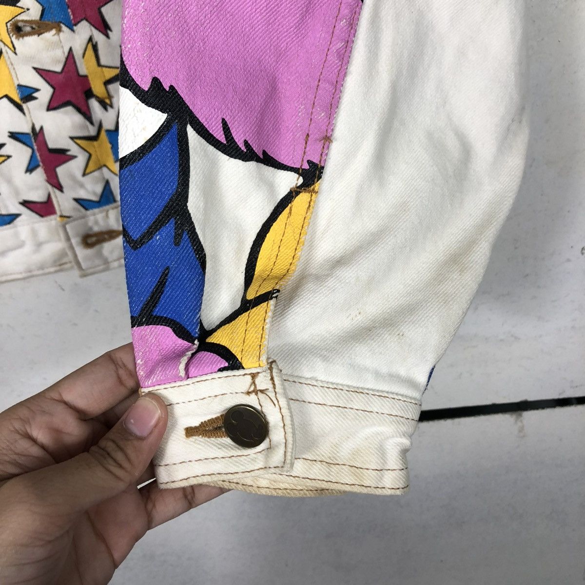 Cartoon Network 🔥VINTAGE TRUCKER DENIM JACKET HOLLYWOOD MICKEY WALT DISNEY Size US M / EU 48-50 / 2 - 17 Thumbnail