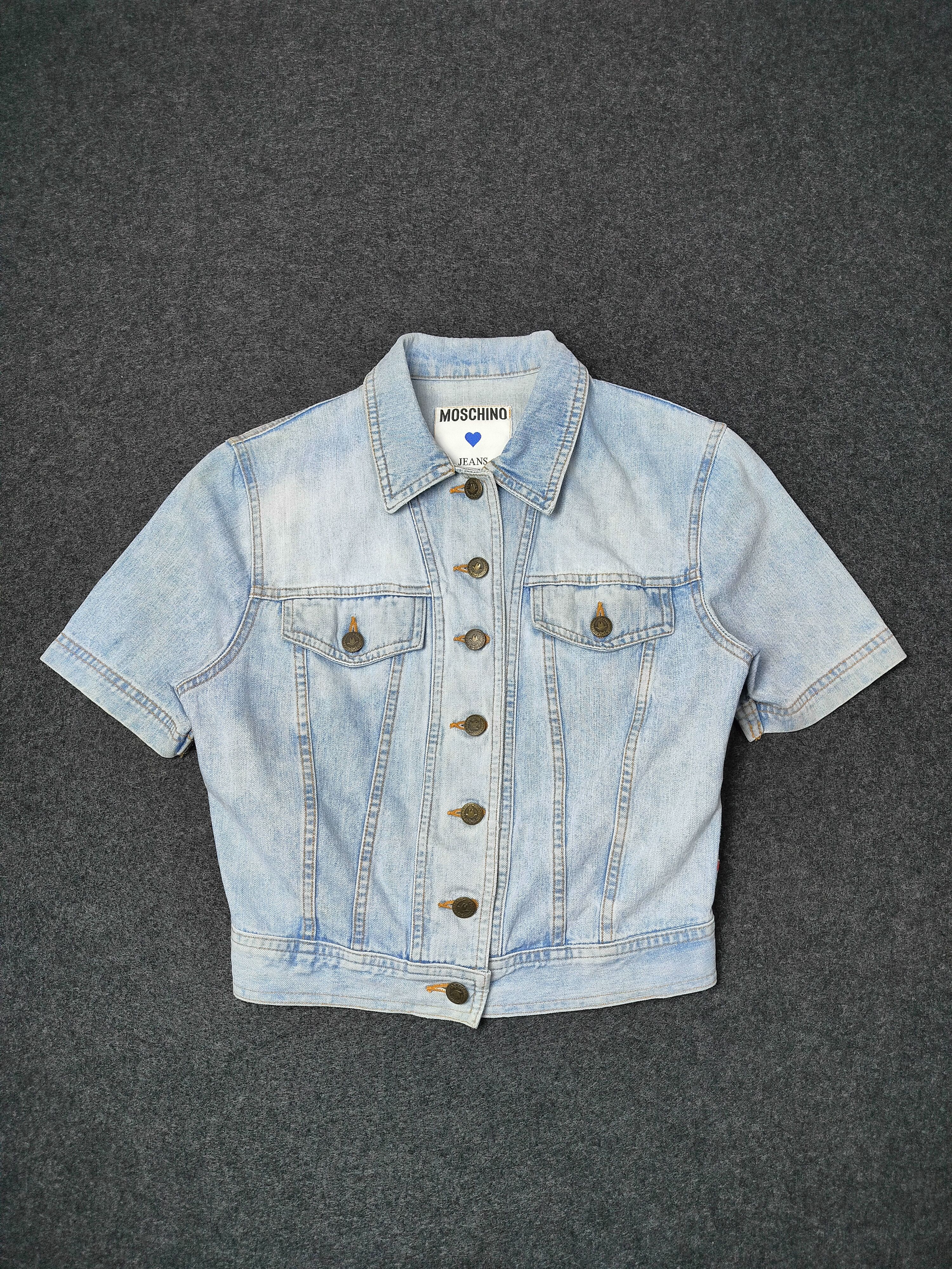 Moschino Vintage Moschino Jeans 1990's Denim Jacket Size S / US 4 / IT 40 - 1 Thumbnail