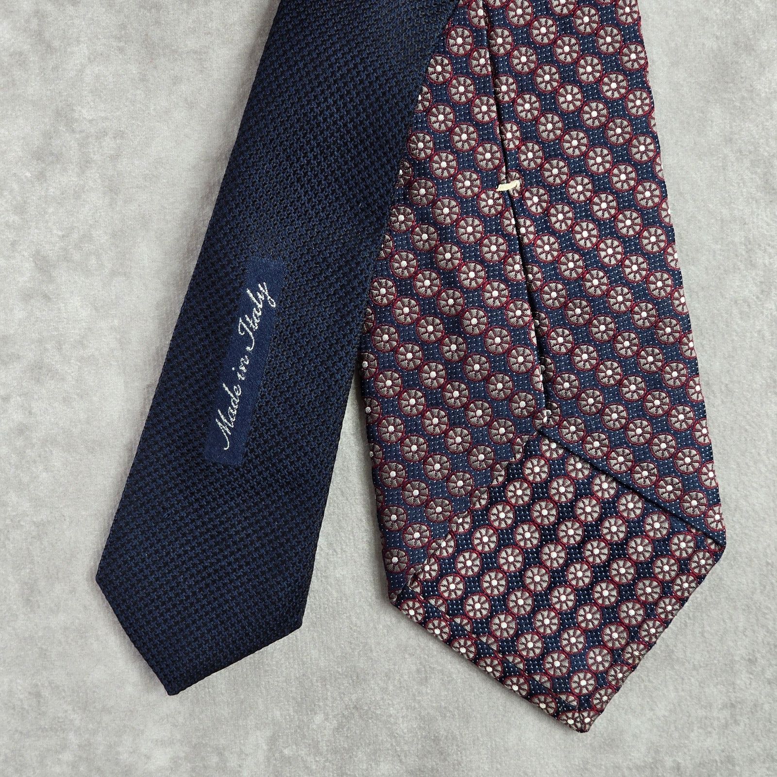 Other Napoli d'Nordstorm Blue Floral Paisley Silk Italy Neck Tie Size 30 - 6 Thumbnail