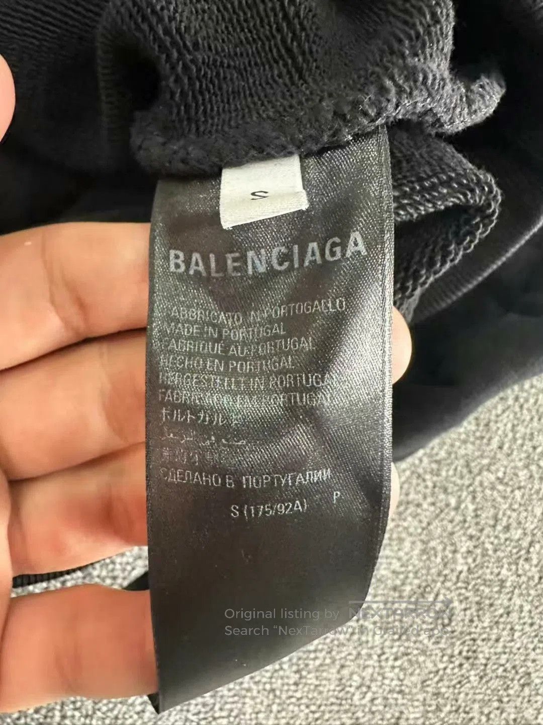 Balenciaga black embroidered logo sweatshirt by balenciaga. Size US S / EU 44-46 / 1 - 3 Thumbnail