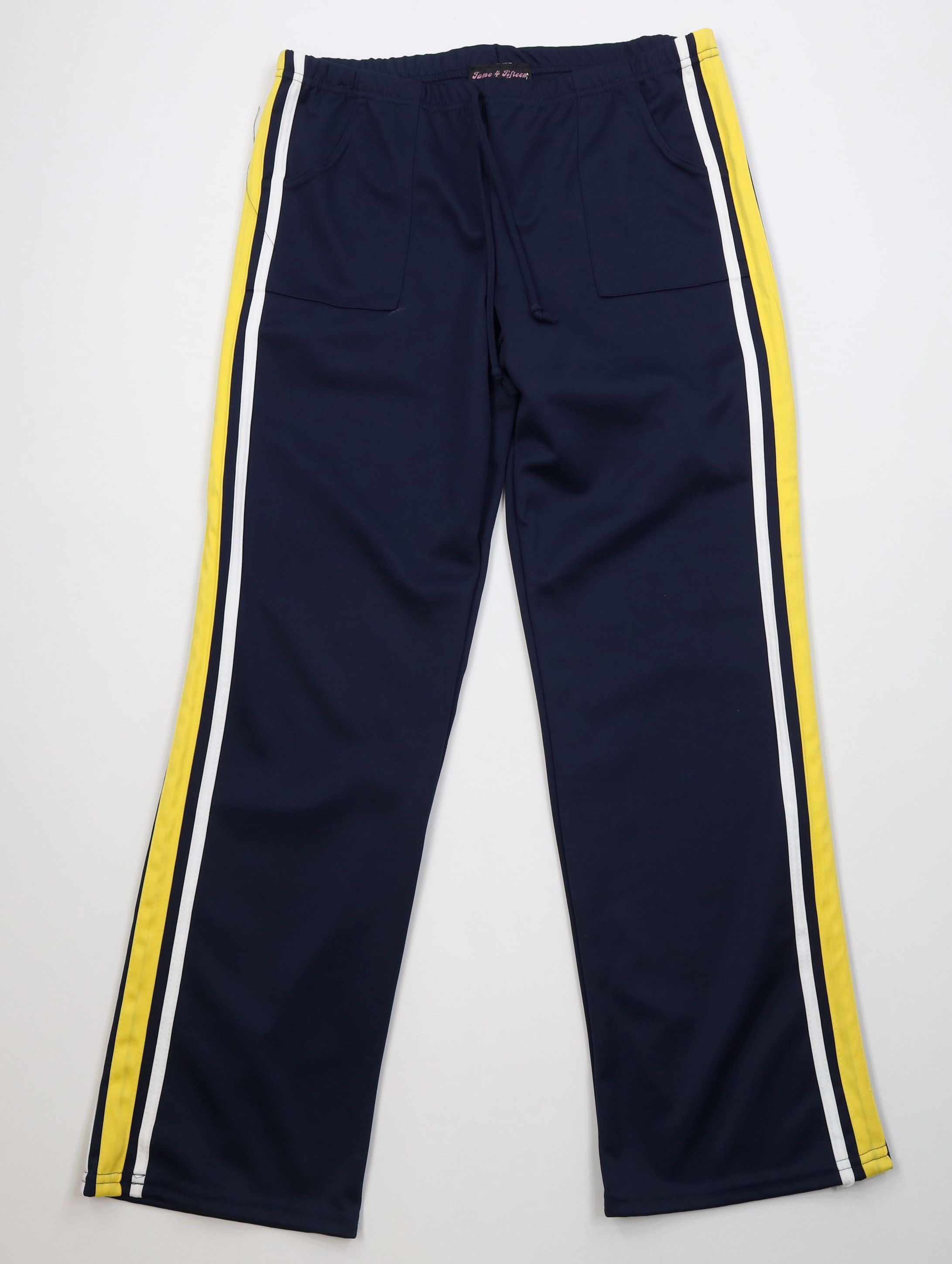 Vintage Vintage 90s Y2K Streetwear Striped Flared Wide Leg Pants USA Size 33" - 1 Thumbnail