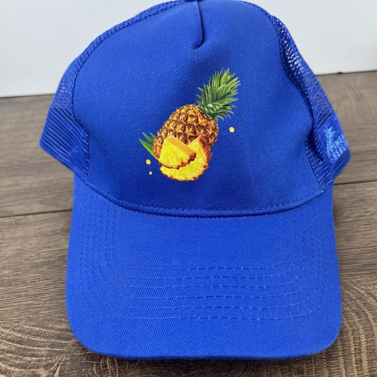 Other Pineapple Snapback Hat Blue Pineapple Adjustable Hat Adult F Size ONE SIZE - 5 Thumbnail
