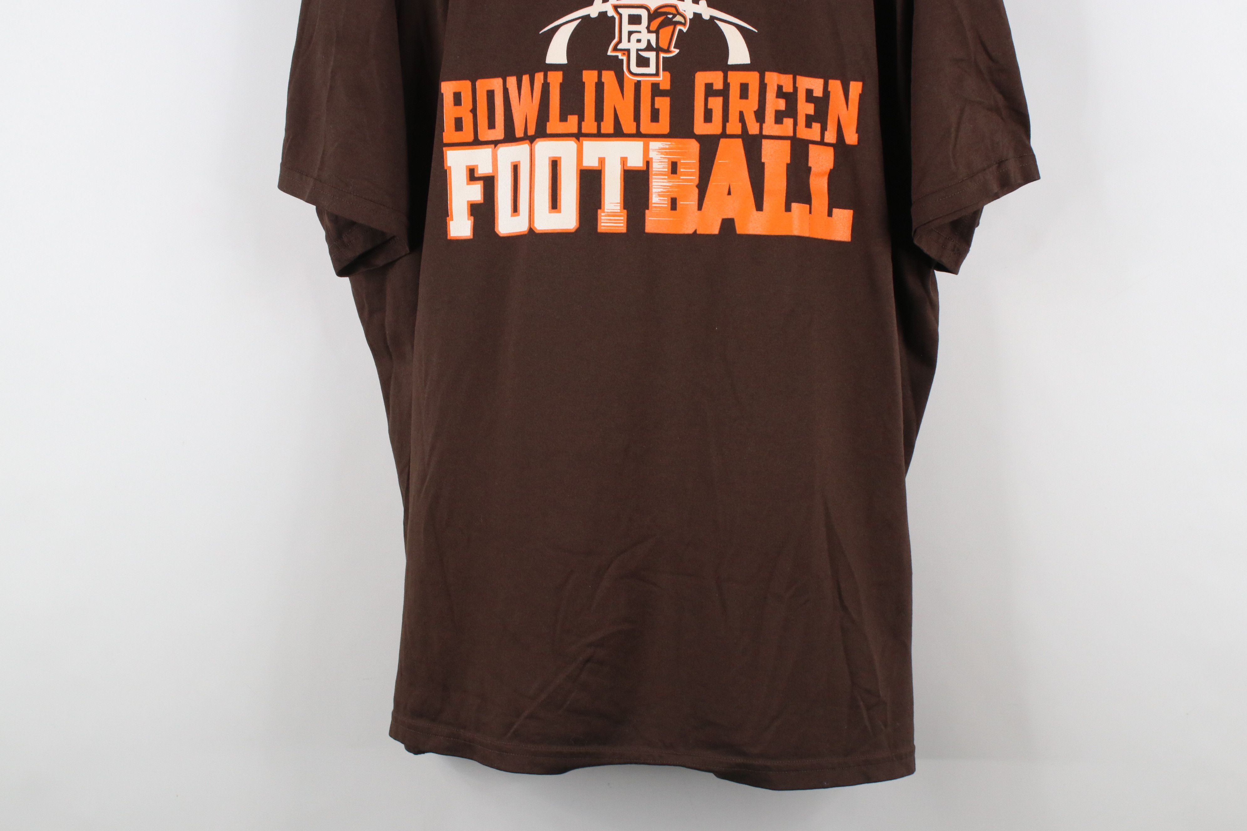 Nike × Vintage Nike Bowling Green State University Football T-Shirt Brown Size US XXL / EU 58 / 5 - 3 Thumbnail