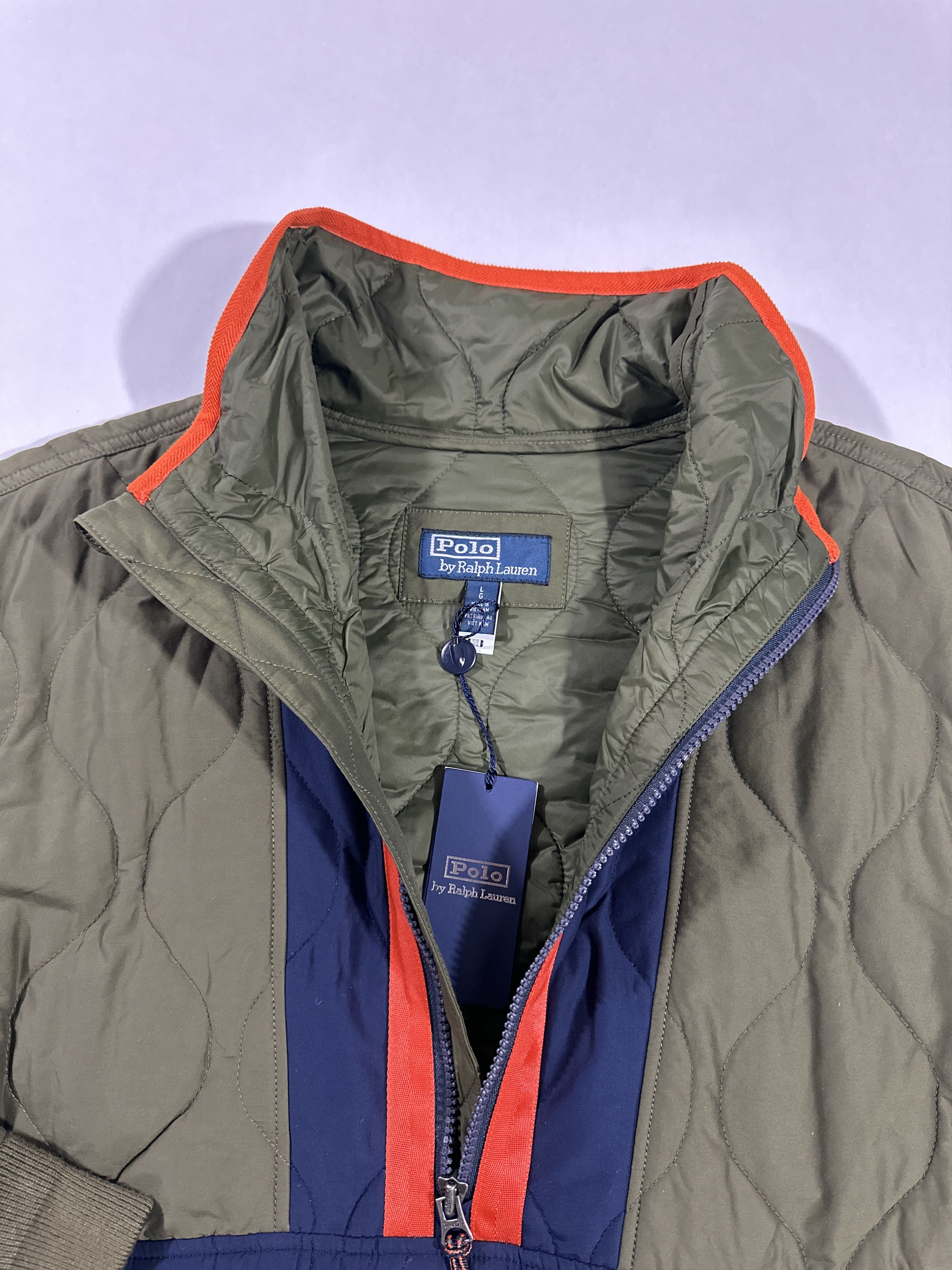Polo Ralph Lauren Water Repellent Quilted Pullover Jacket Size US L / EU 52-54 / 3 - 4 Thumbnail