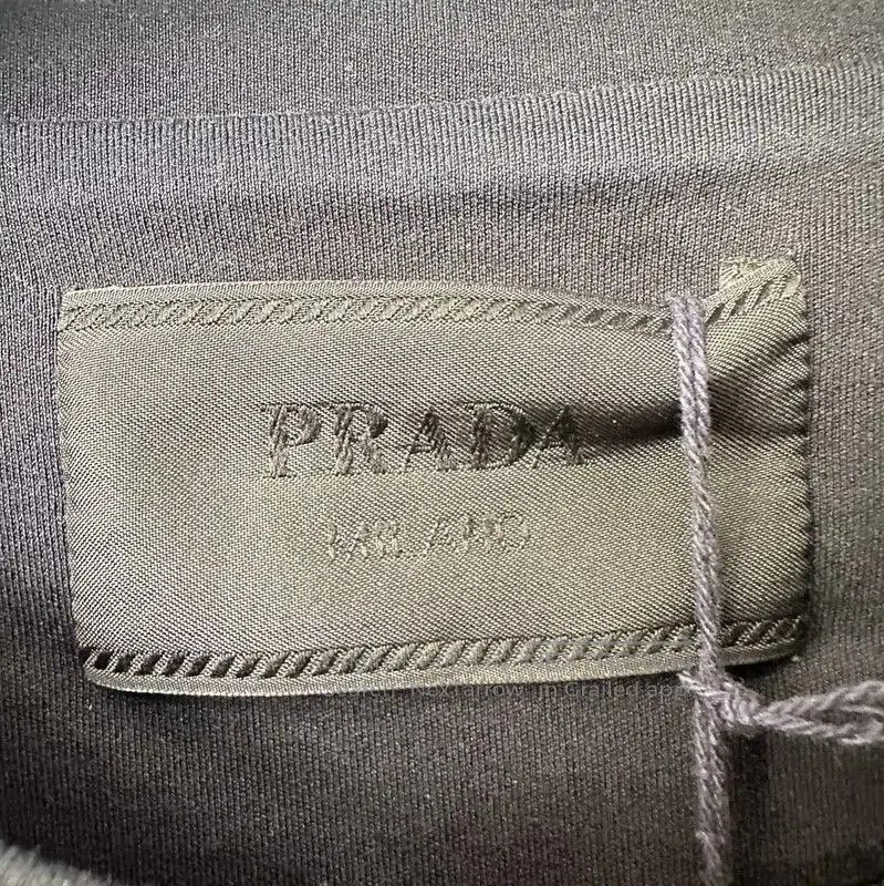 Prada Prada Black Cotton Summer Short Sleeve T-Shirt. Size US XS / EU 42 / 0 - 4 Thumbnail