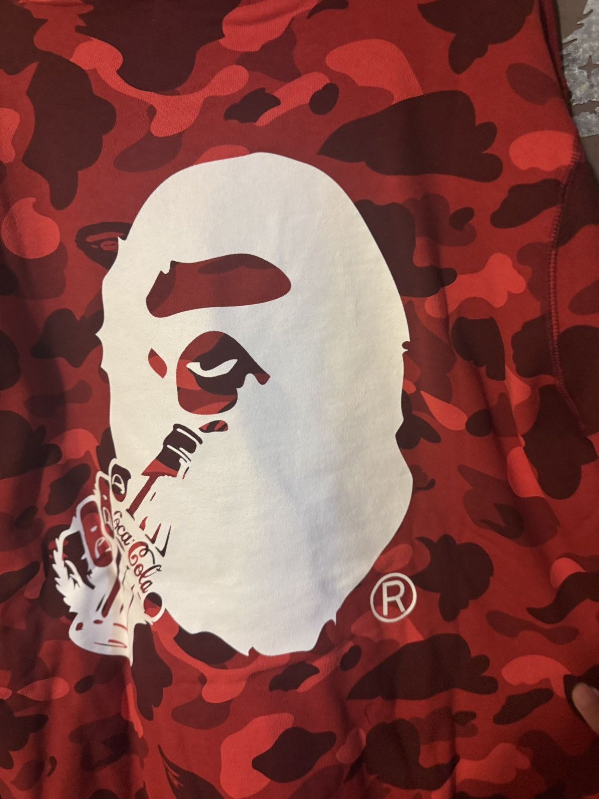 Bape Bape X Coca Cola Colar Camo Ape Head Pull over hoodie Size US L / EU 52-54 / 3 - 6 Thumbnail