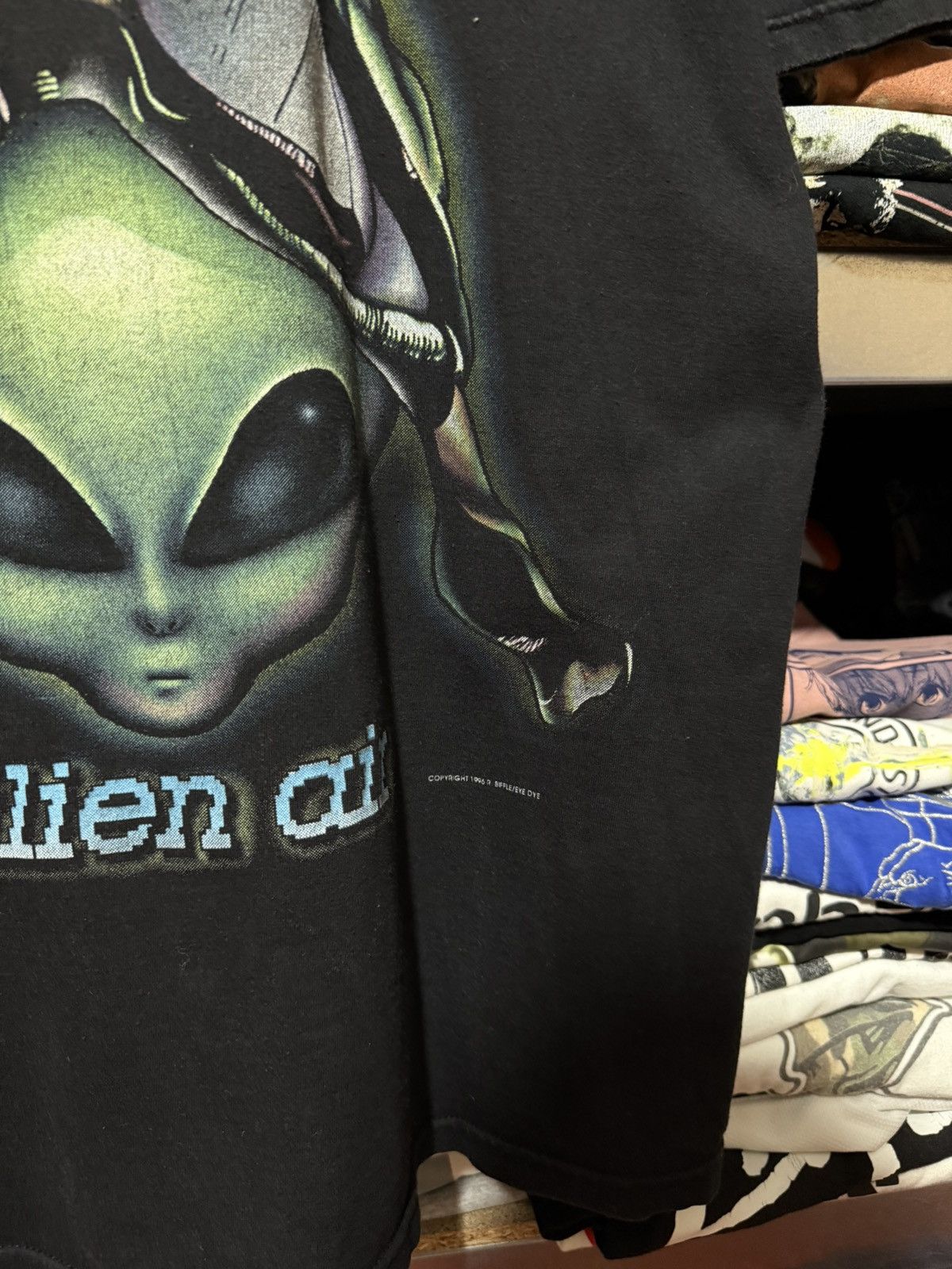 Vintage Vintage 1996 Ride To Survive Alien Air Aliens Work T-Shirt Size US XL / EU 56 / 4 - 5 Thumbnail