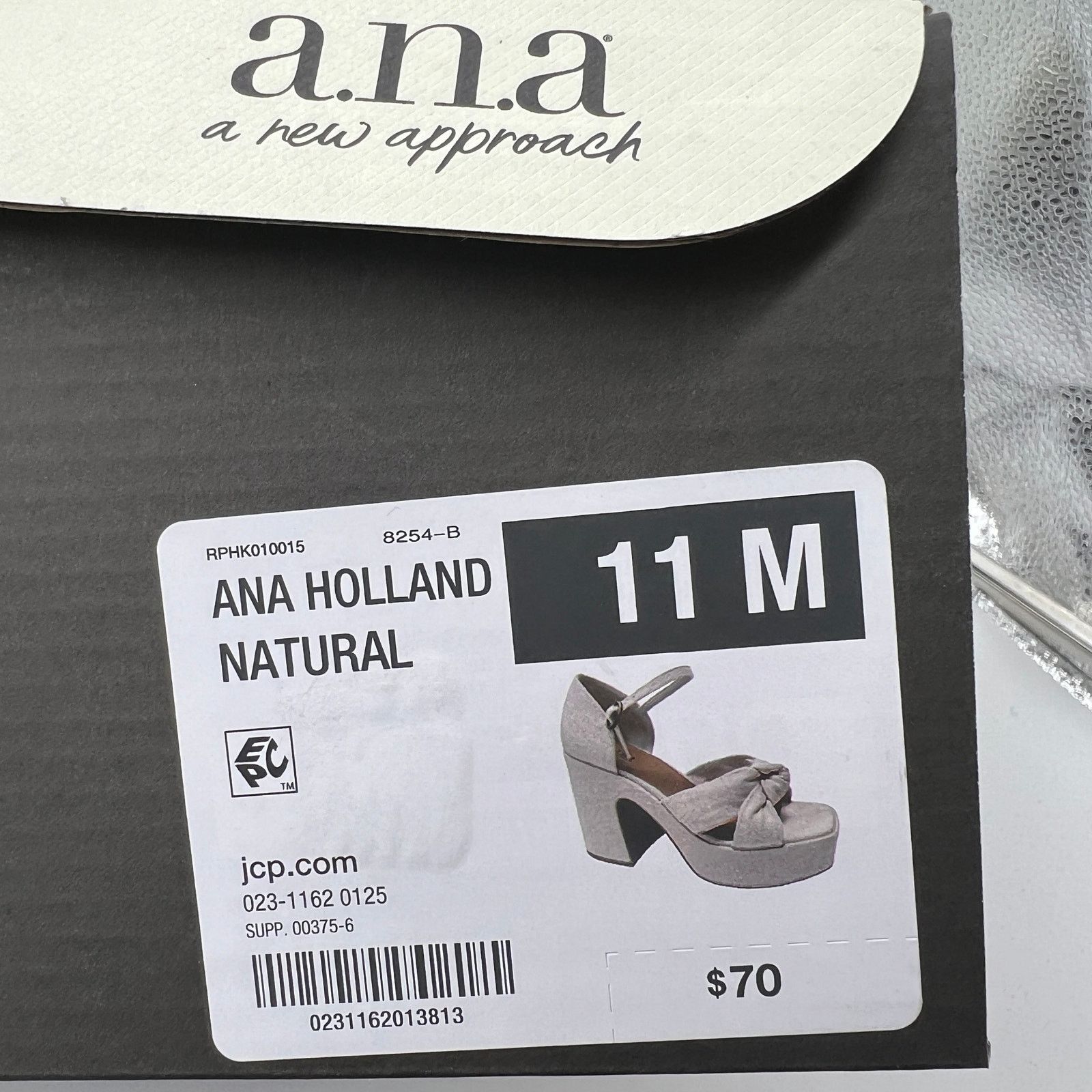 Other a.n.a Womens Holland Heeled Sandals Denim Platform Size US 11 / IT 41 - 9 Thumbnail