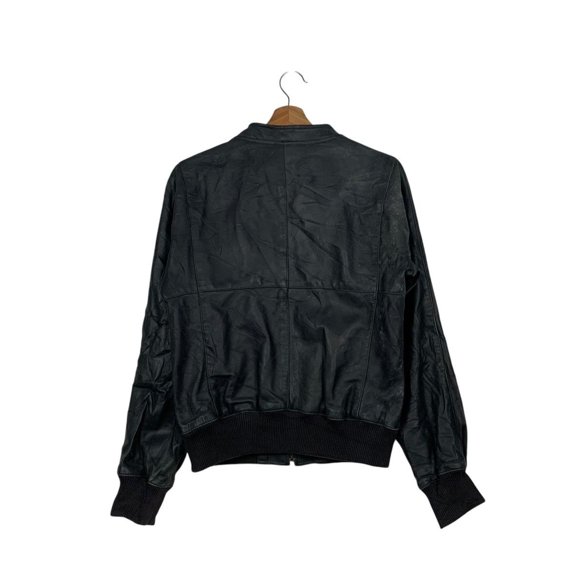 Japanese Brand COMPTOIR DES COTONNIERS Leather Bomber Jacket #2560-C115 Size L / US 10 / IT 46 - 16 Thumbnail