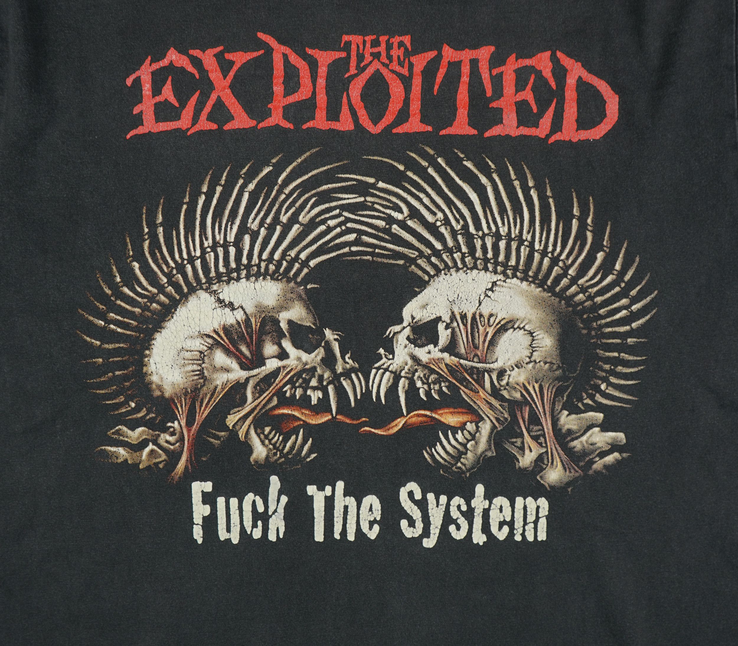 Band Tees × Vintage Vintage The Exploited Fuck The System T Shirt Size US M / EU 48-50 / 2 - 2 Thumbnail