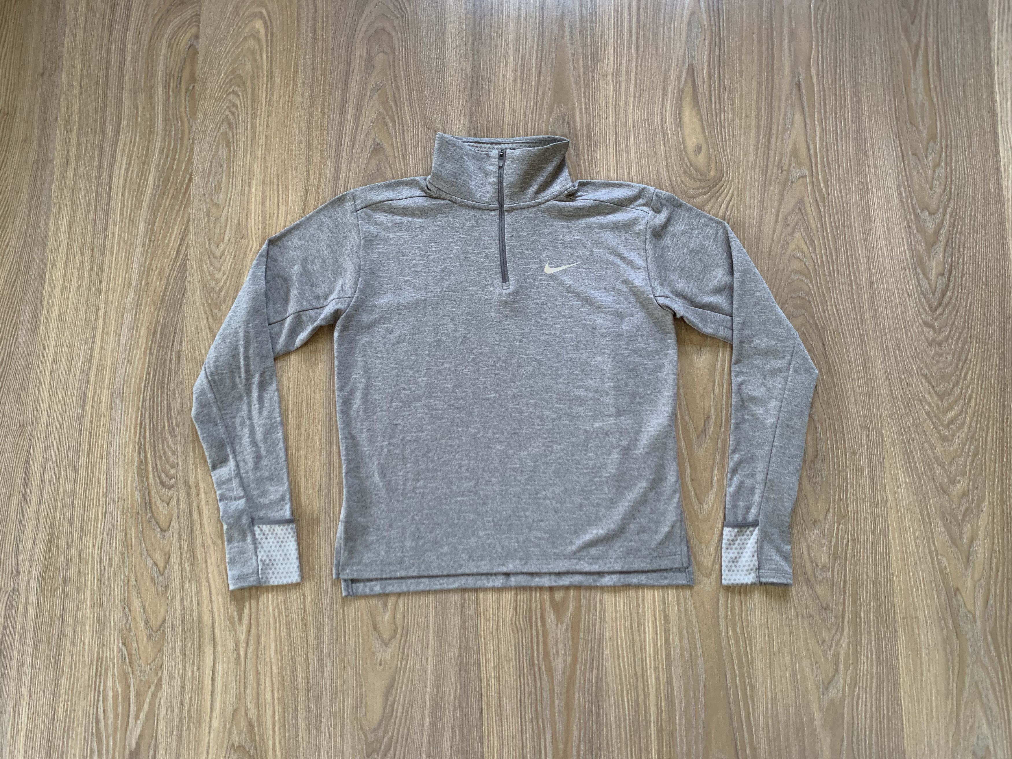 Nike Nike Running Long Sleeve Grey Dri Fit Pullover Size US S / EU 44-46 / 1 - 1 Thumbnail