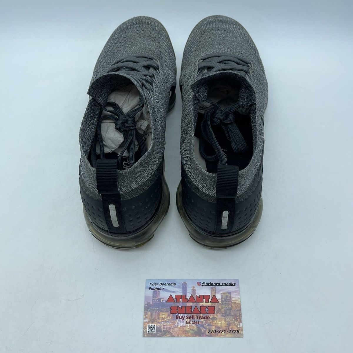 Nike Air vapormax flyknit 2 wolf grey Size US 9.5 / EU 42-43 - 6 Thumbnail