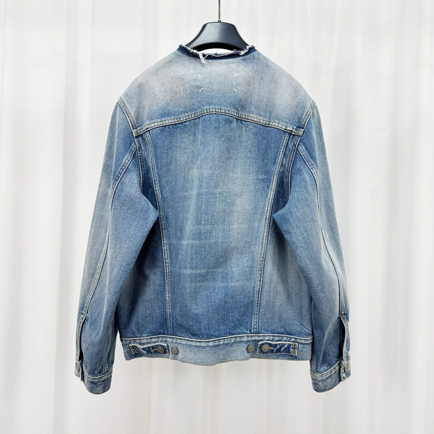 Maison Margiela Maison Margiela Main Line Distressed Washed Denim Jacket Size US XS / EU 42 / 0 - 2 Thumbnail