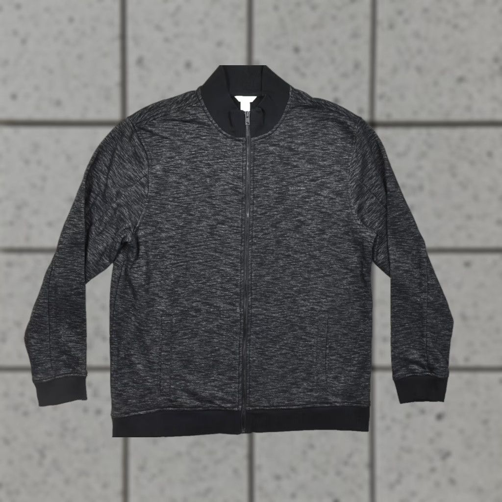 Calvin Klein Calvin Klein Jacket XL Men Full Zip Space Dye Bomber Black Gray Size US XL / EU 56 / 4 - 1 Thumbnail