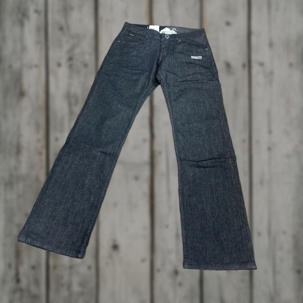Volcom Mens Classic Straight Stretch Denim Jeans Black 30x32