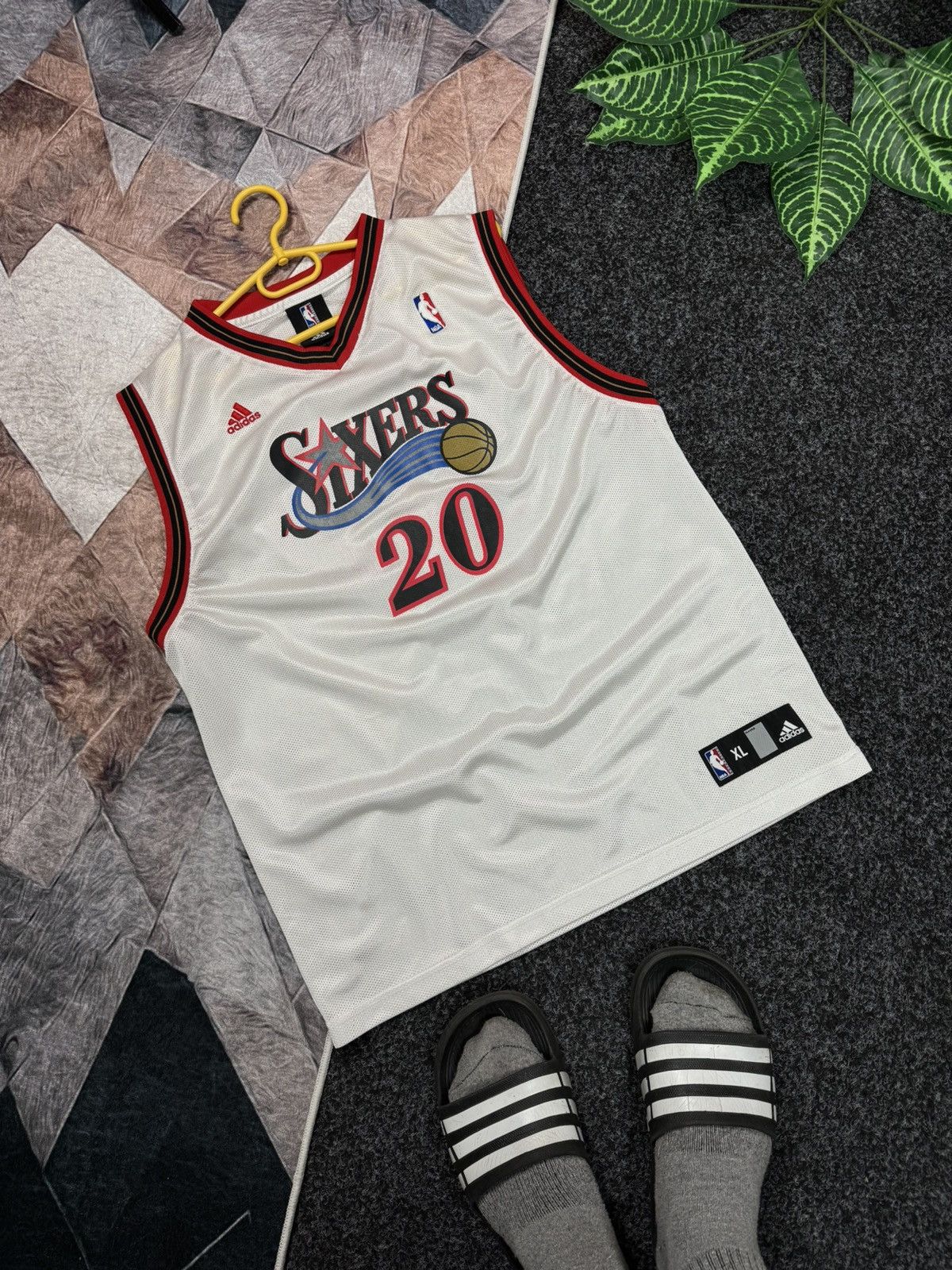 NBA ADIDAS NBA 90s Philadelphia Jersey 🇯🇪 Basketball Savage 20 Size US M / EU 48-50 / 2 - 17 Thumbnail