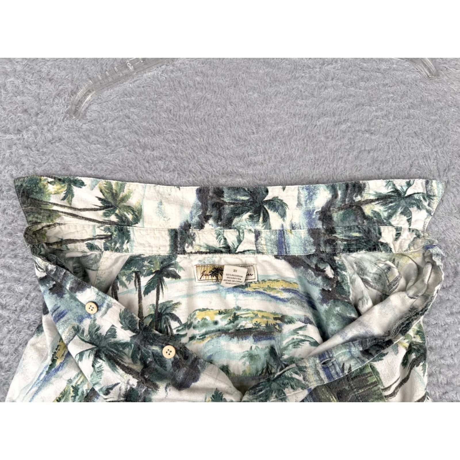Vintage VINTAGE Joe Marlin Shirt Mens 3XL Green Palm Island Beach Print Cotton Blend Hawaii Size US XXL / EU 58 / 5 - 2 Thumbnail