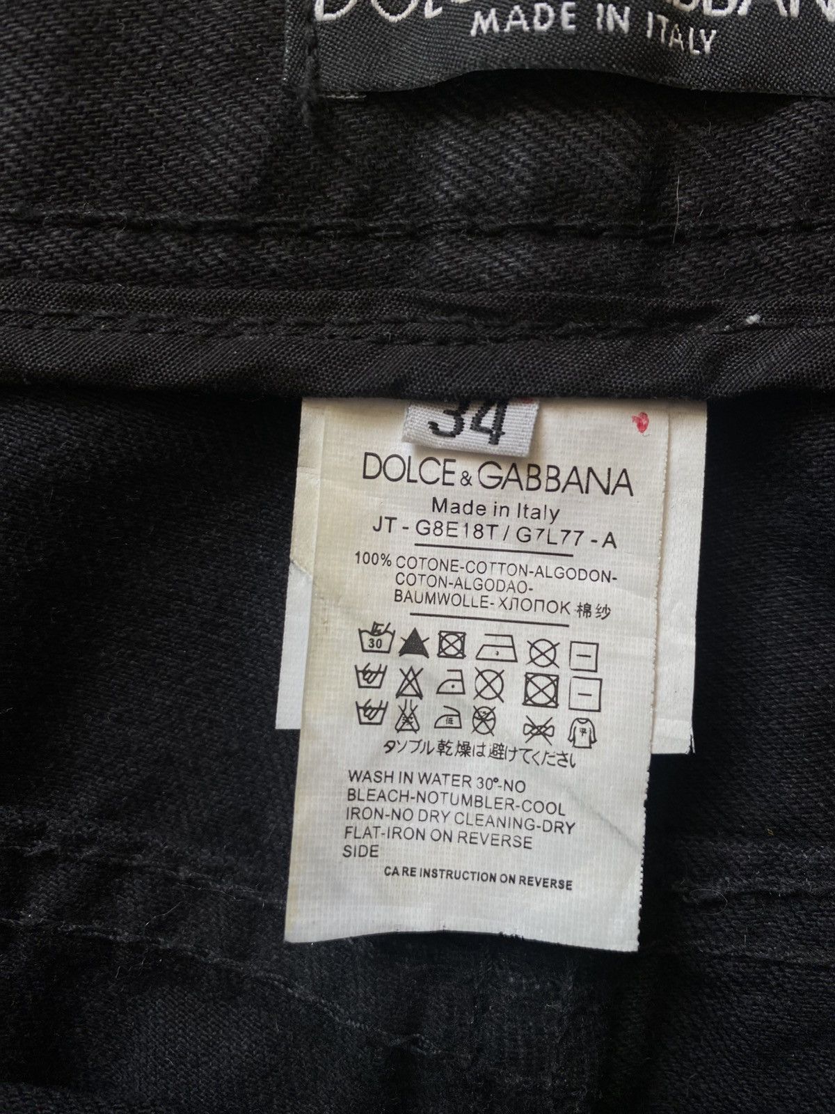 Dolce & Gabbana Dolce & Gabbana Y2K Black Distressed Jeans Italy Size 34 Size US 34 / EU 50 - 12 Thumbnail