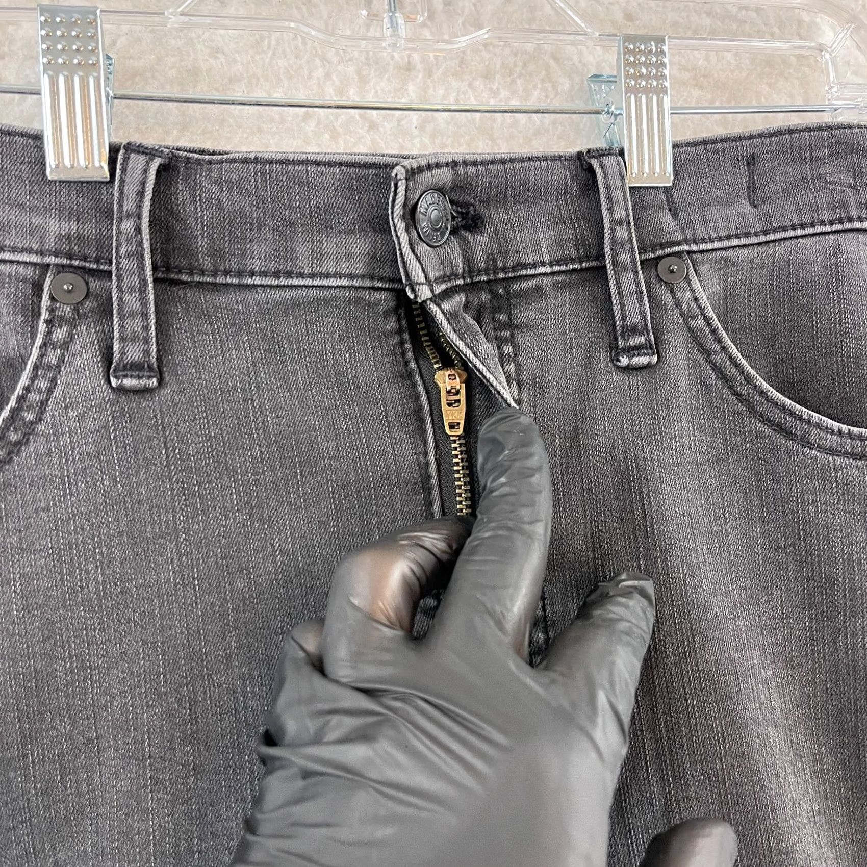 Madewell Madewell Petites Black Denim Stovepipe Jeans Womens 32P 5-Pocket Regular Straight Bohemian 90s Casual Pants Size 24" / US 00 / IT 34 - 5 Thumbnail