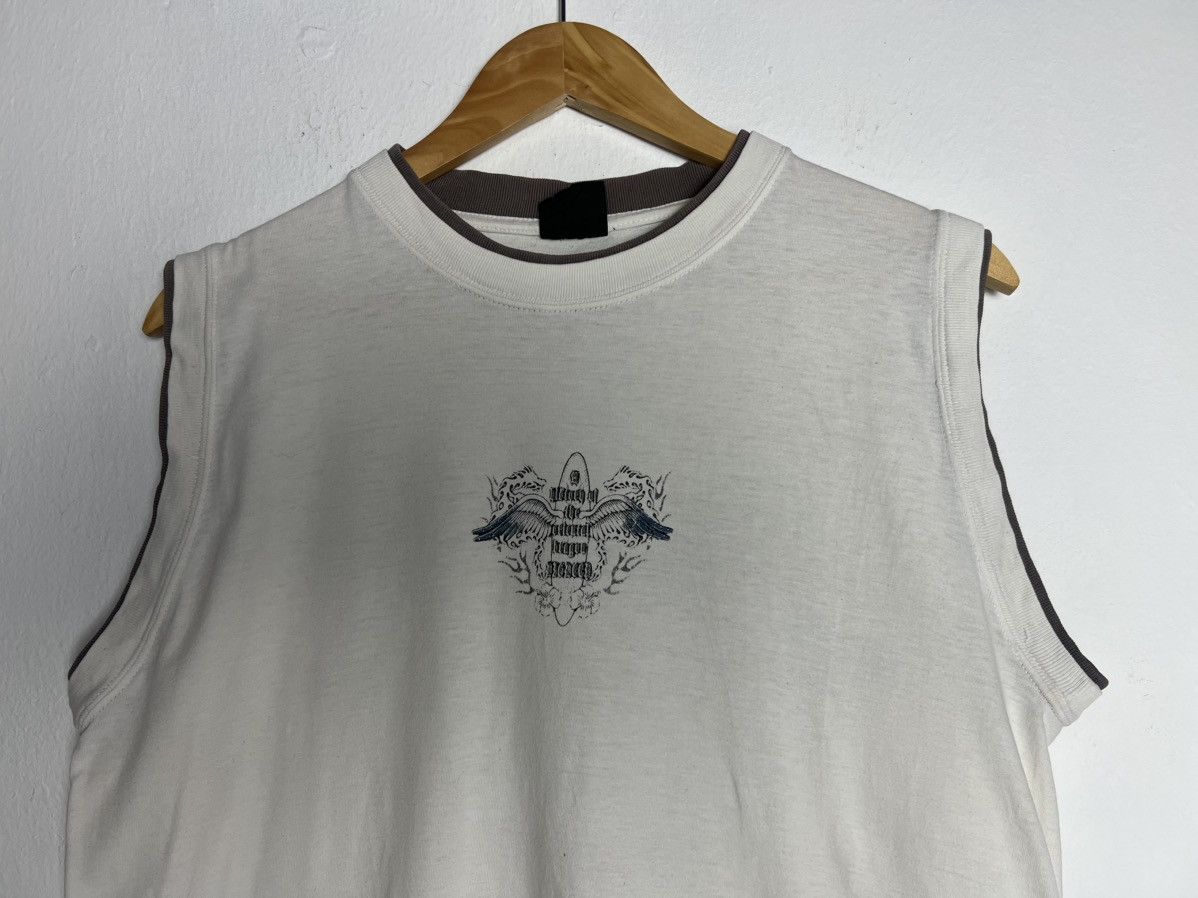If Six Was Nine LA CORNER Graphic Wings 90s Sleeveless Size US L / EU 52-54 / 3 - 3 Thumbnail