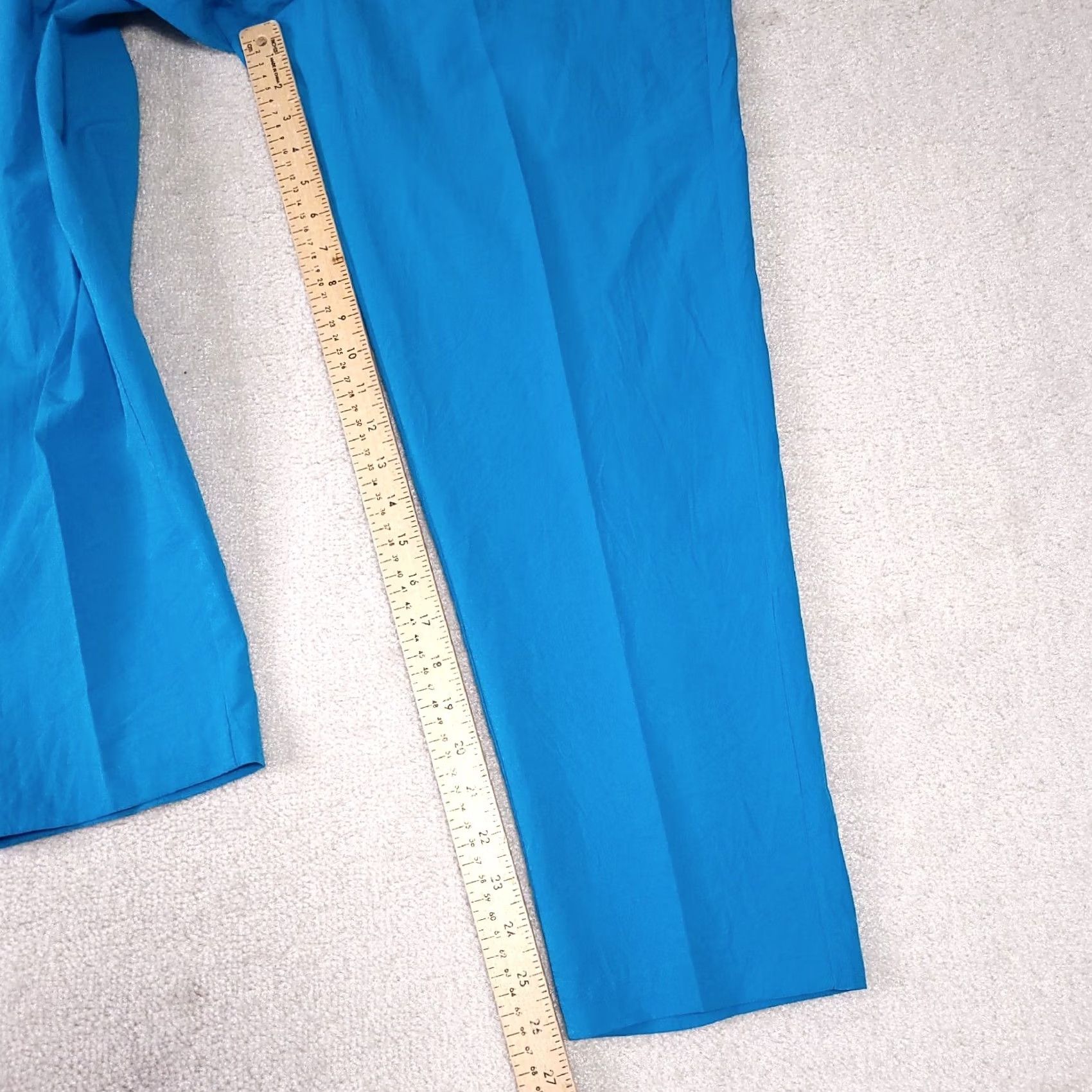 Vintage Vtg 80s Petiva Track Pants Women's Medium Blue Pull On Elastic Waist Pockets USA Size 32" / US 10 / IT 46 - 7 Thumbnail