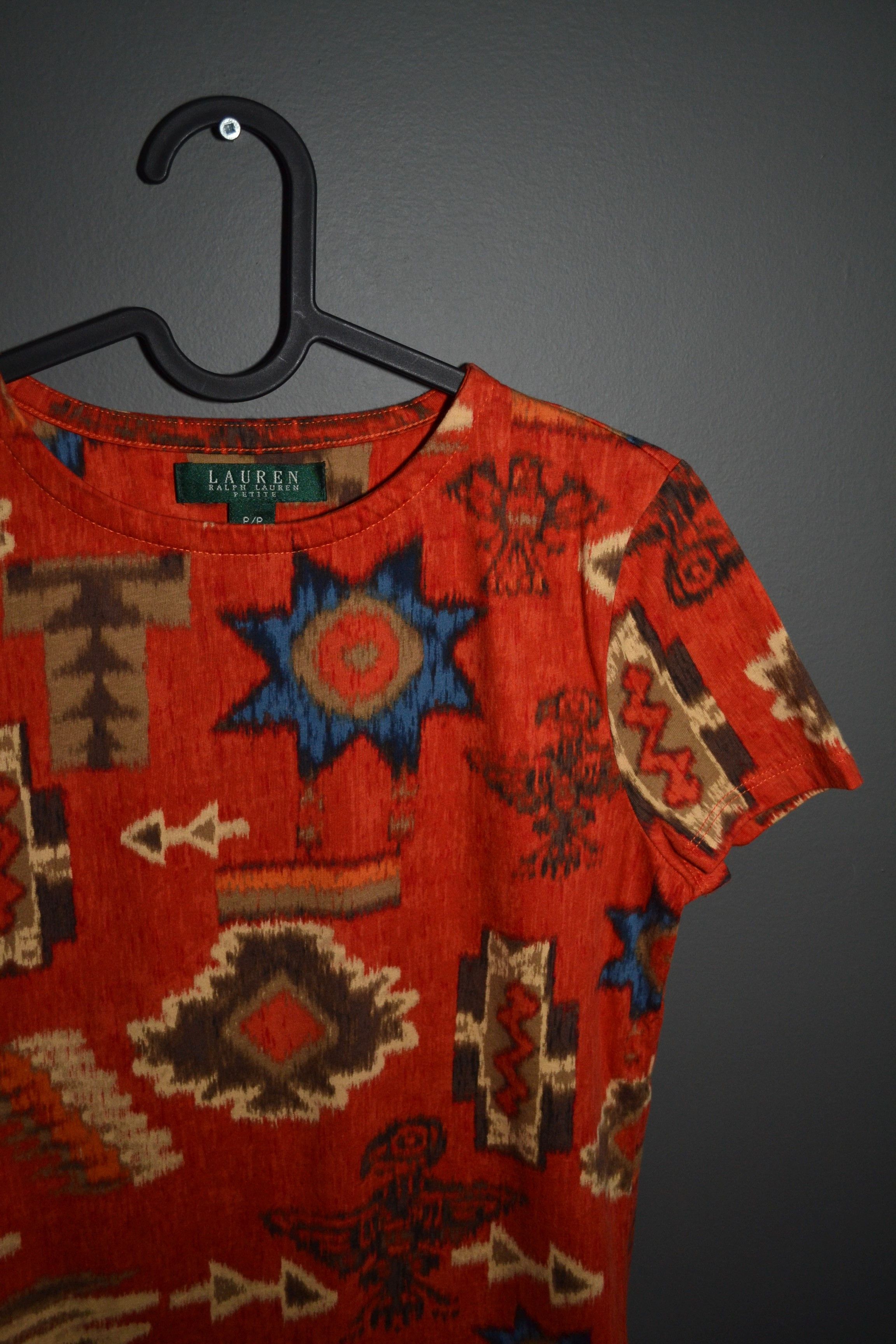 Ralph Lauren Lauren Ralph Lauren Navajo Aztec Print T shirt Women's Size S / US 4 / IT 40 - 2 Thumbnail