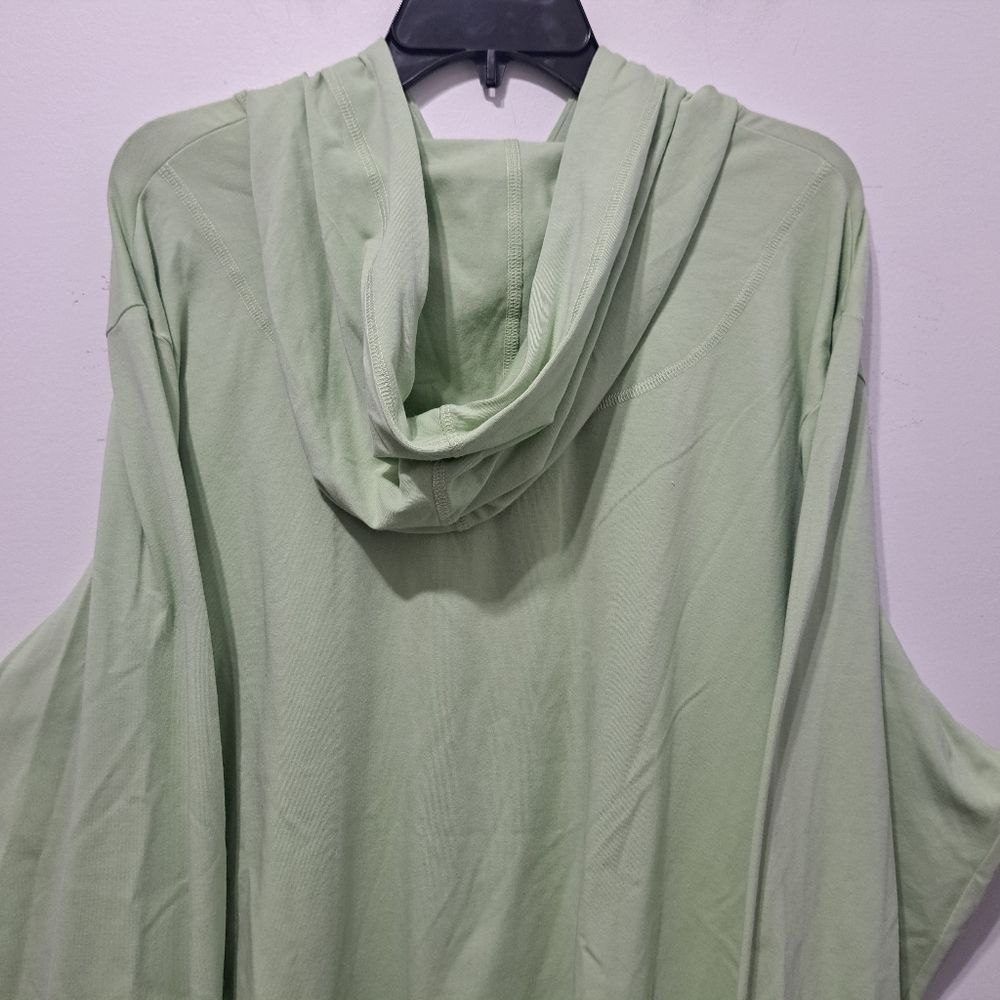 Eileen Fisher Eileen Fisher Organic Cotton Stretch Jersey 1/4 Zip Hooded Top Sweater Aloe 3X Size 4XL / US 24-26 - 14 Thumbnail