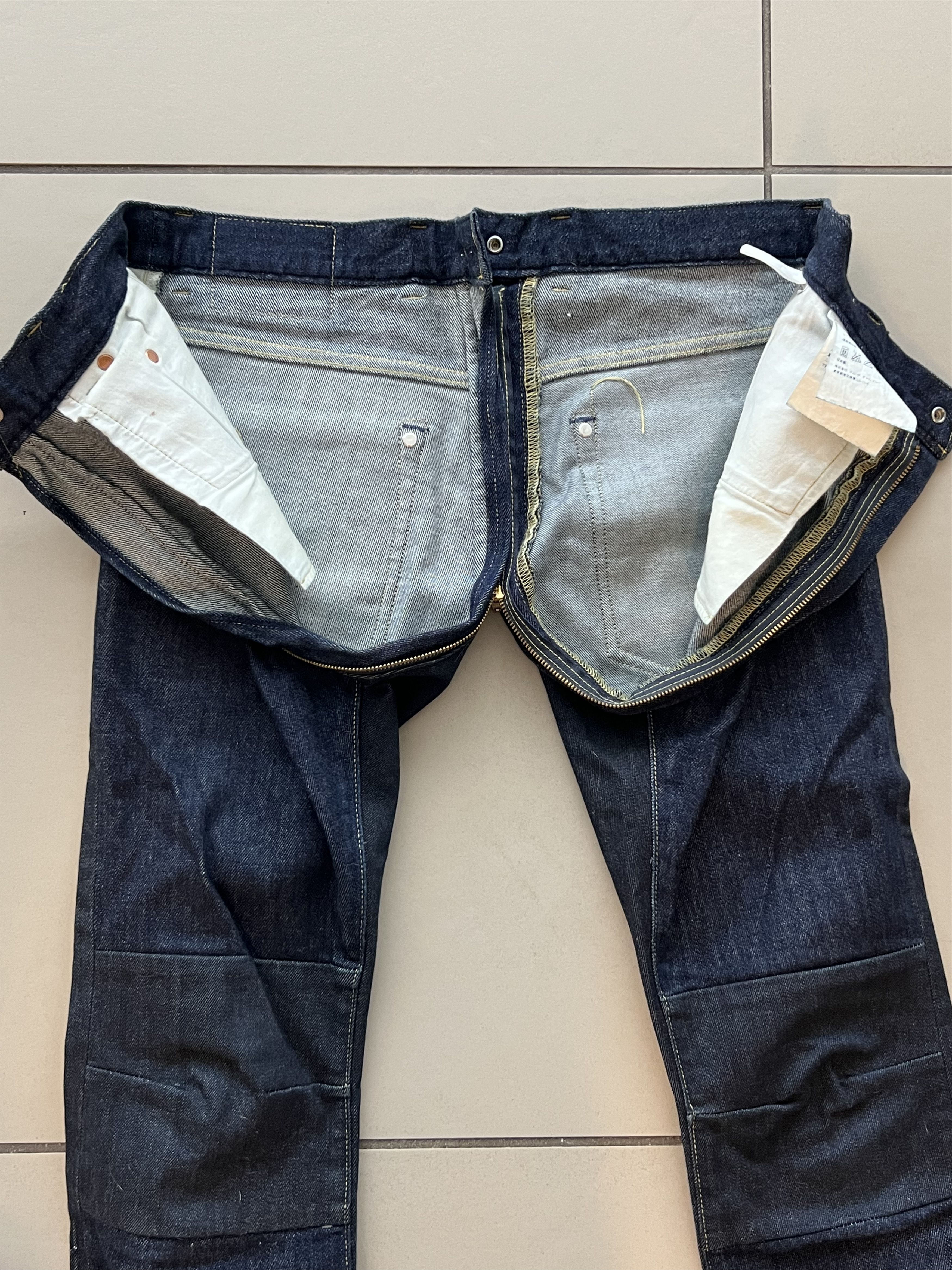 Ganryu Ganryu - Comme des garcons, Rise Zipper Jean Size US 32 / EU 48 - 3 Thumbnail