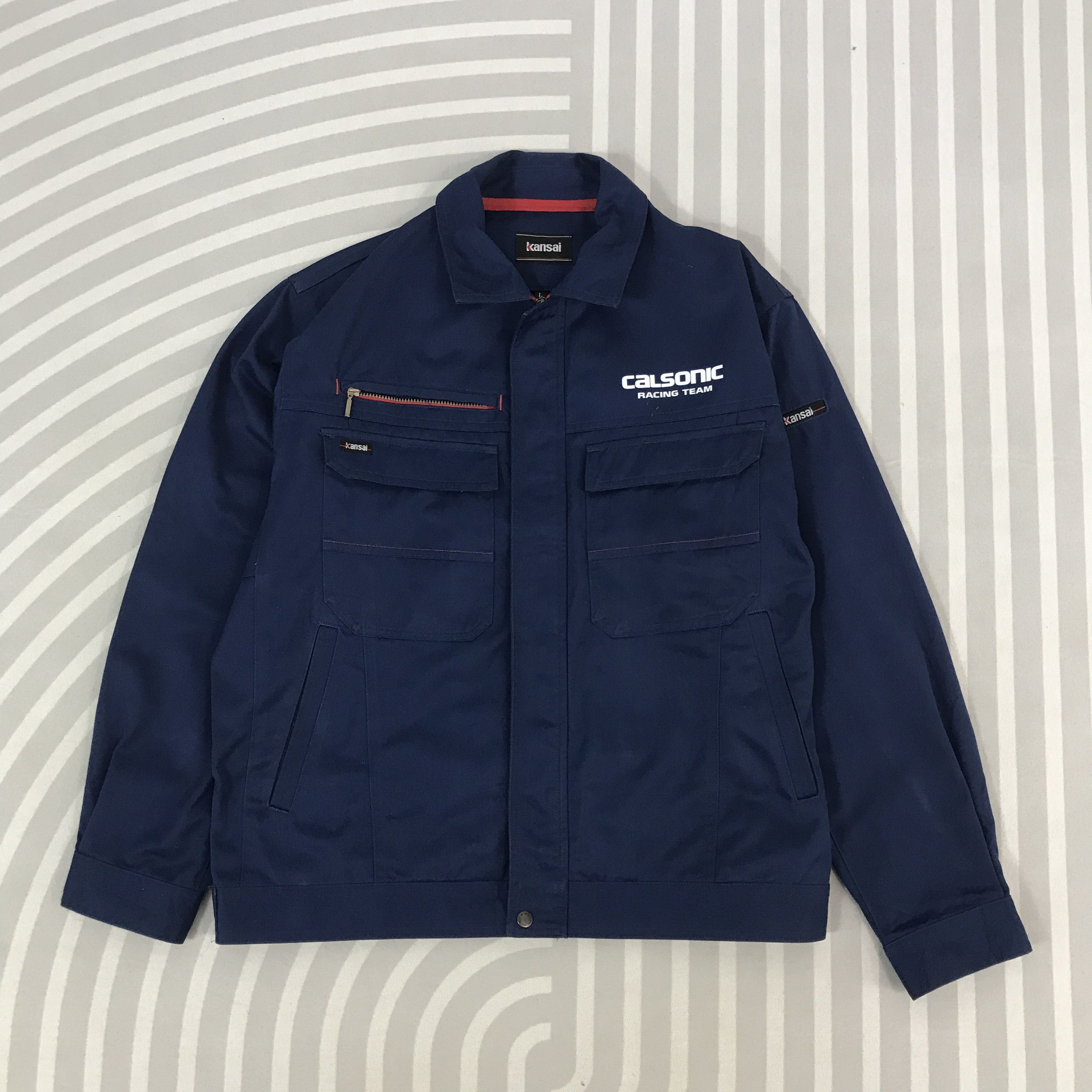Japanese Brand × Kansai Yamamoto kansai x Calsonic Racing nissan motorsport custom Jacket Size US L / EU 52-54 / 3 - 2 Thumbnail