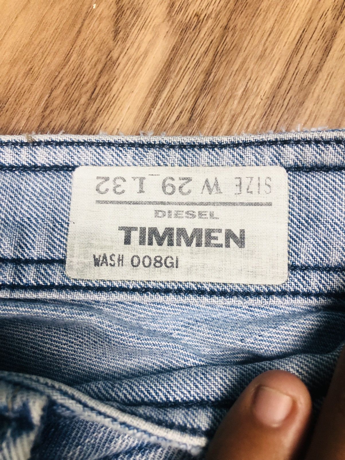 Diesel DIESEL Timmen W29 L32 Slim Bootcut Studded Jeans (38) Size US 29 - 10 Thumbnail