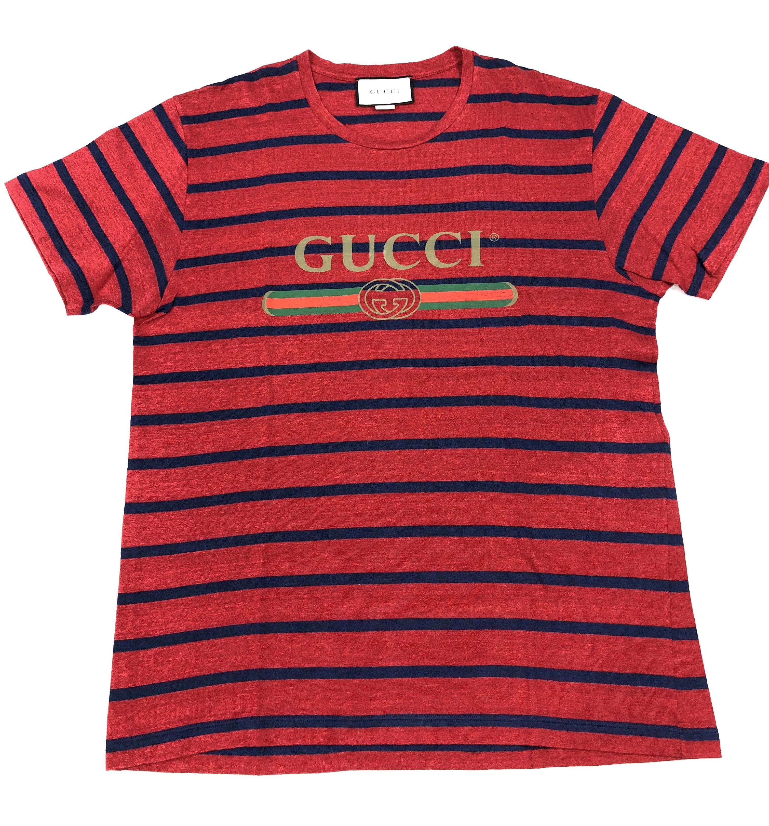 Gucci Classic Gucci Striped T-shirt Size US M / EU 48-50 / 2 - 1 Thumbnail