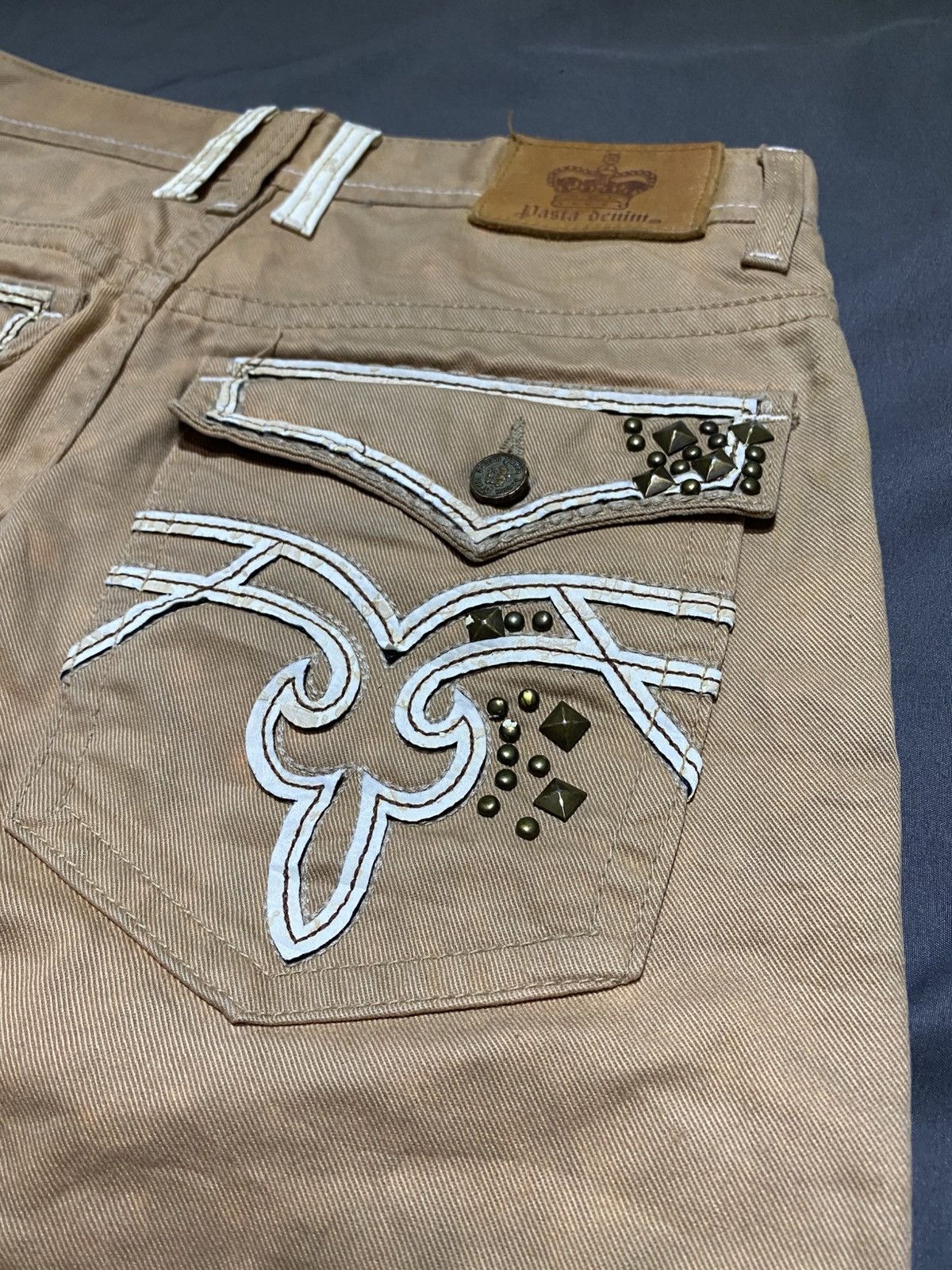 If Six Was Nine Pasta Denim Regular Pants Size US 29 - 3 Thumbnail