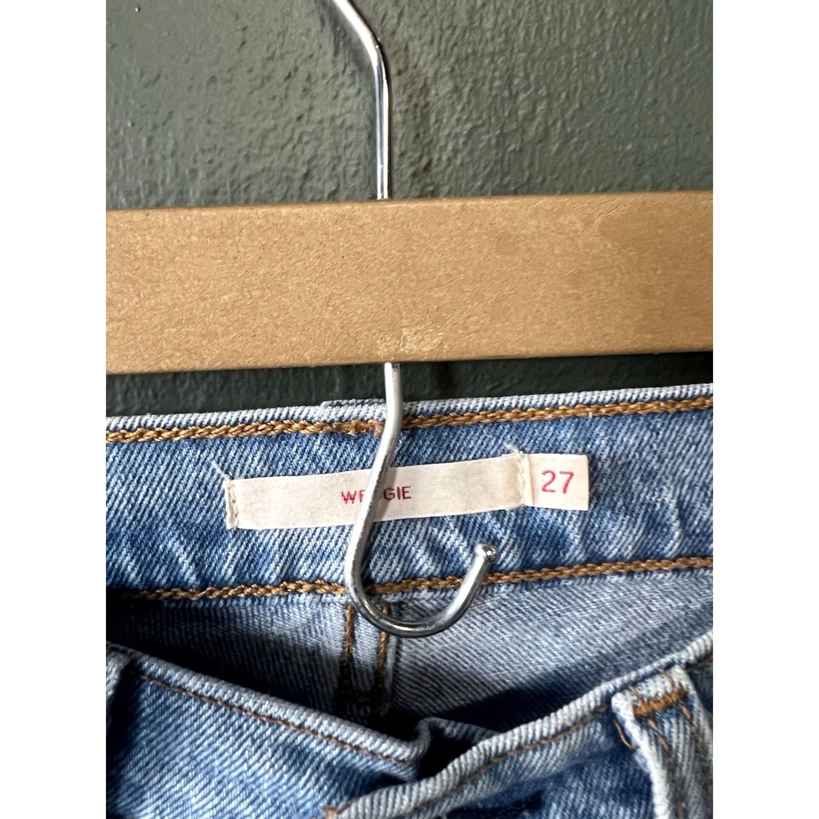 Levi's Levi's Jeans Womens 27 Blue Wedgie Straight Casual Denim 5-Pocket Retro High Rise Regular Inseam 27 Womens Jeans Size 27" / US 4 / IT 40 - 3 Thumbnail