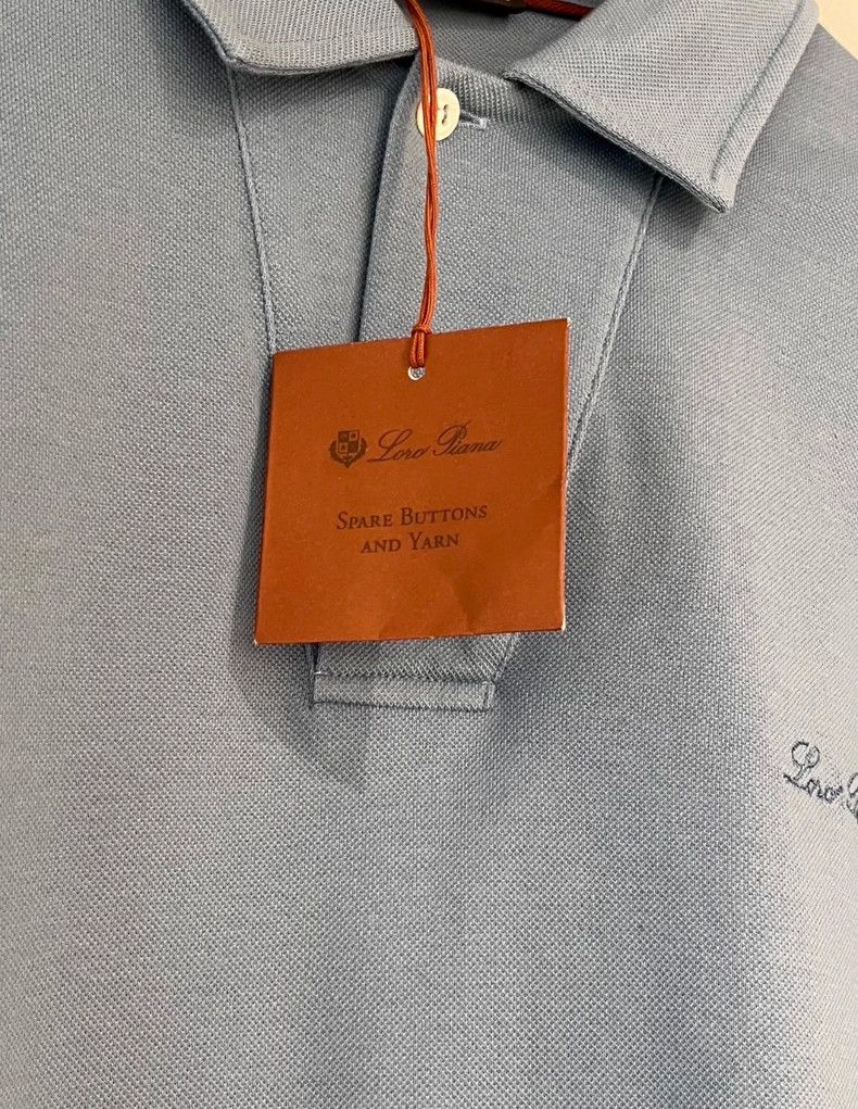 Loro Piana LORO PIANA Pure color breathable casual short sleeve polo Size US S / EU 44-46 / 1 - 4 Thumbnail