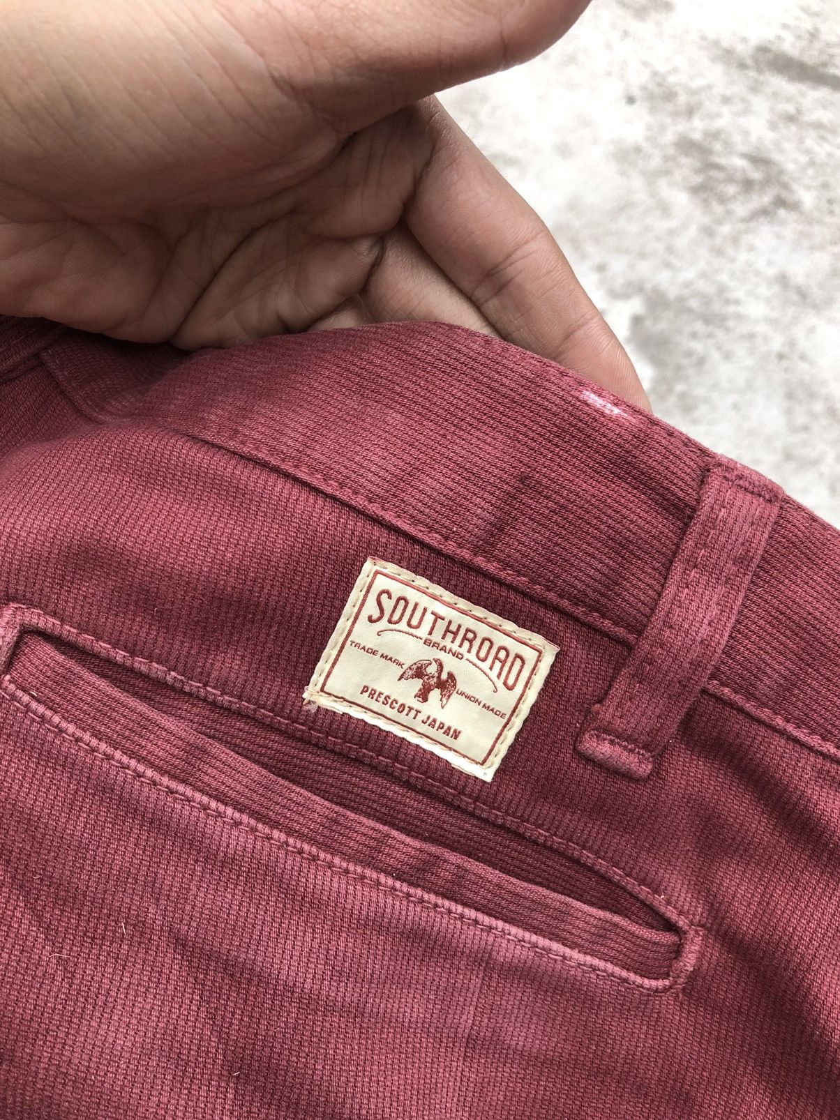 Japanese Brand FLARED⚡️⚡️SOUTH ROAD Japan Maroon Chinos Pants Size US 34 / EU 50 - 5 Thumbnail