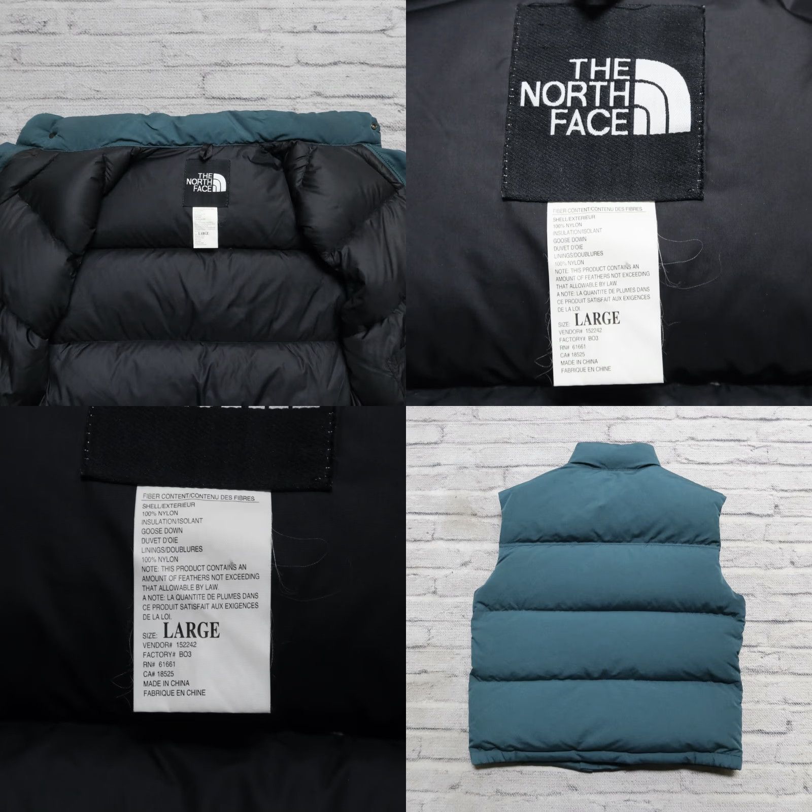 The North Face Vintage North Face Nuptse Quilted Down Vest Mens L Blue Size US L / EU 52-54 / 3 - 8 Thumbnail