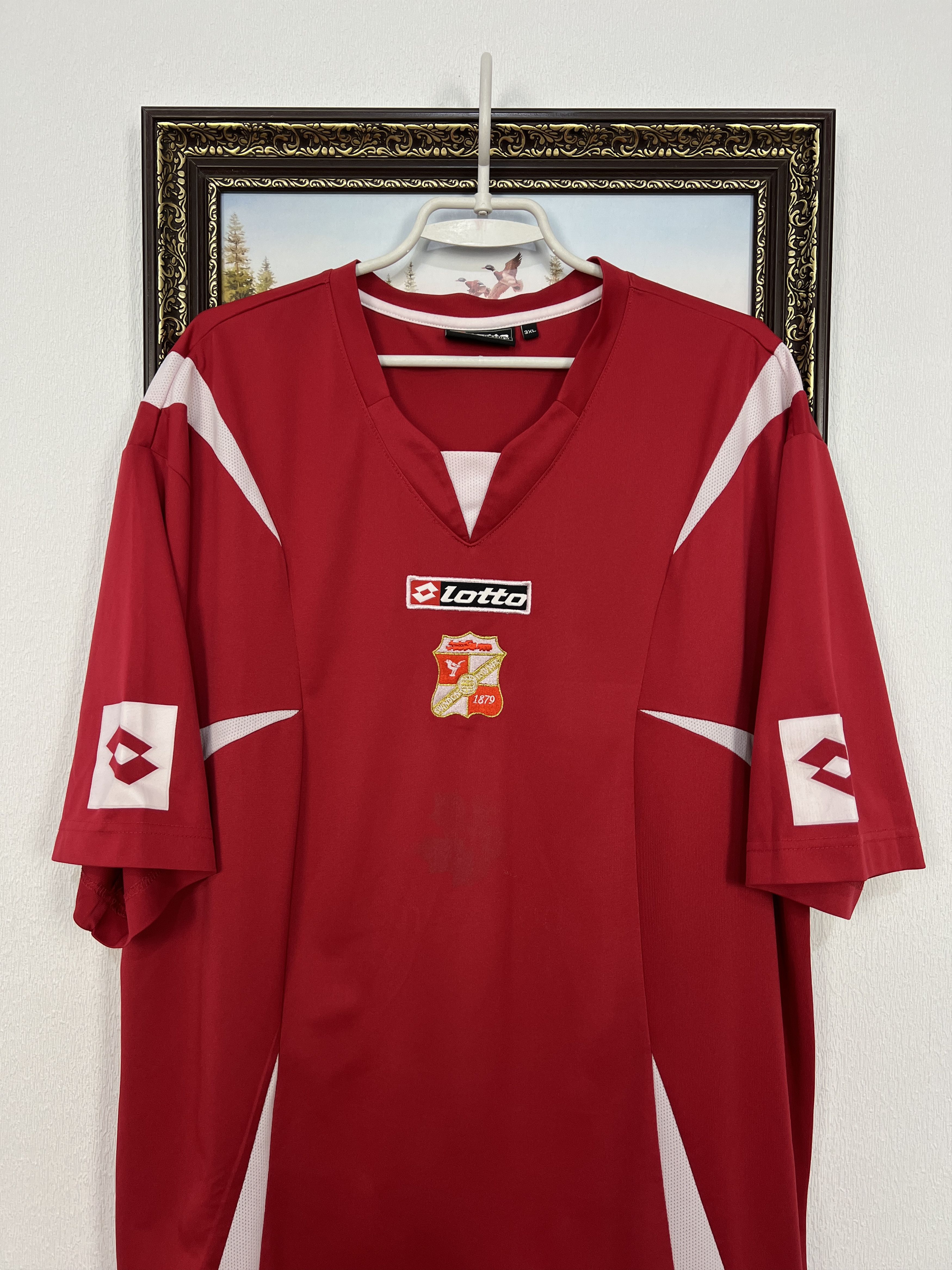 Lotto Sport Swindon Town Home football shirt 2007 Soccer Lotto 3XL Size US XXL / EU 58 / 5 - 2 Thumbnail