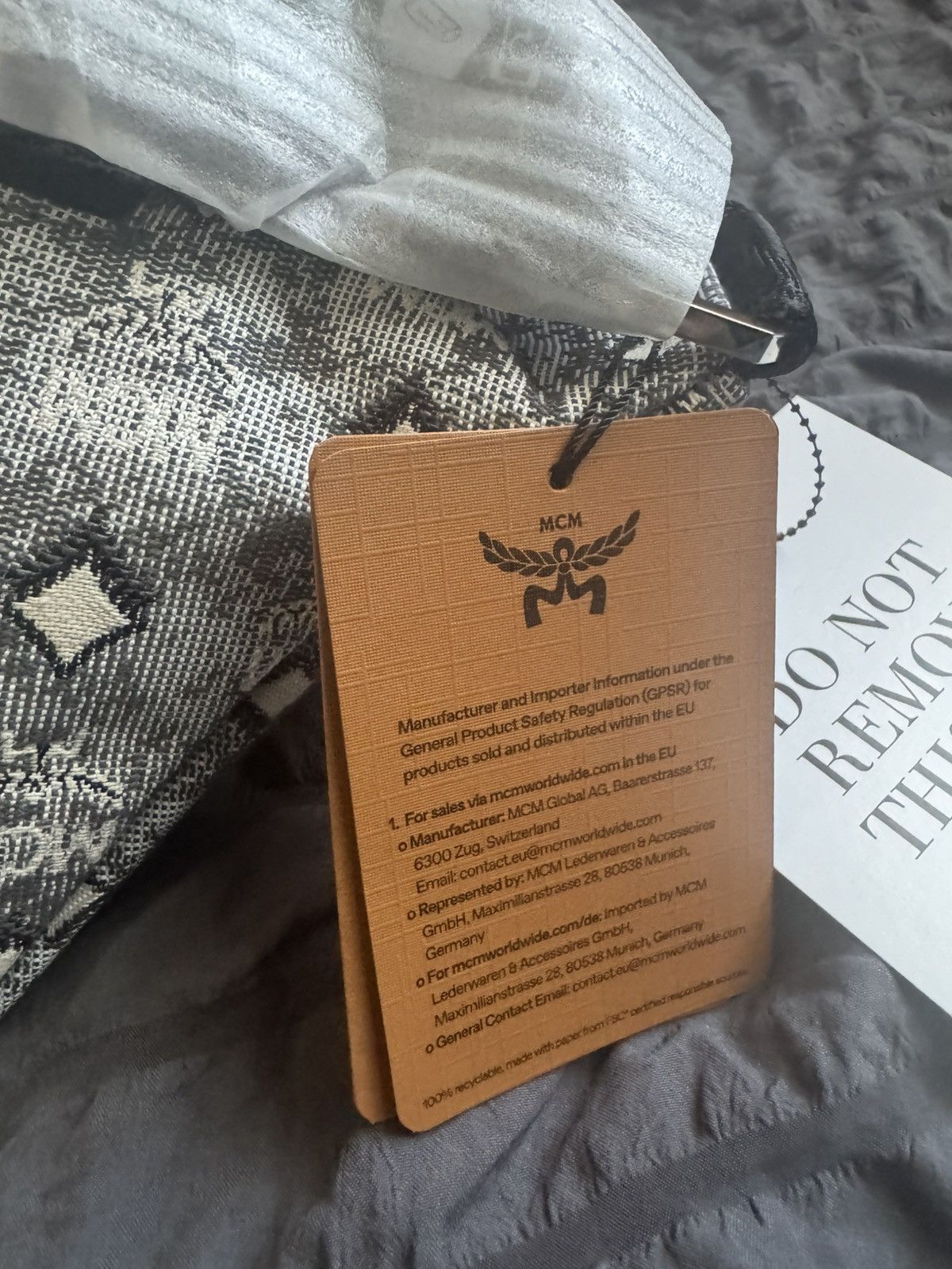 MCM MCM Visetos Monogram Belt Bag – Grey/Black – BNWT Size ONE SIZE - 3 Thumbnail