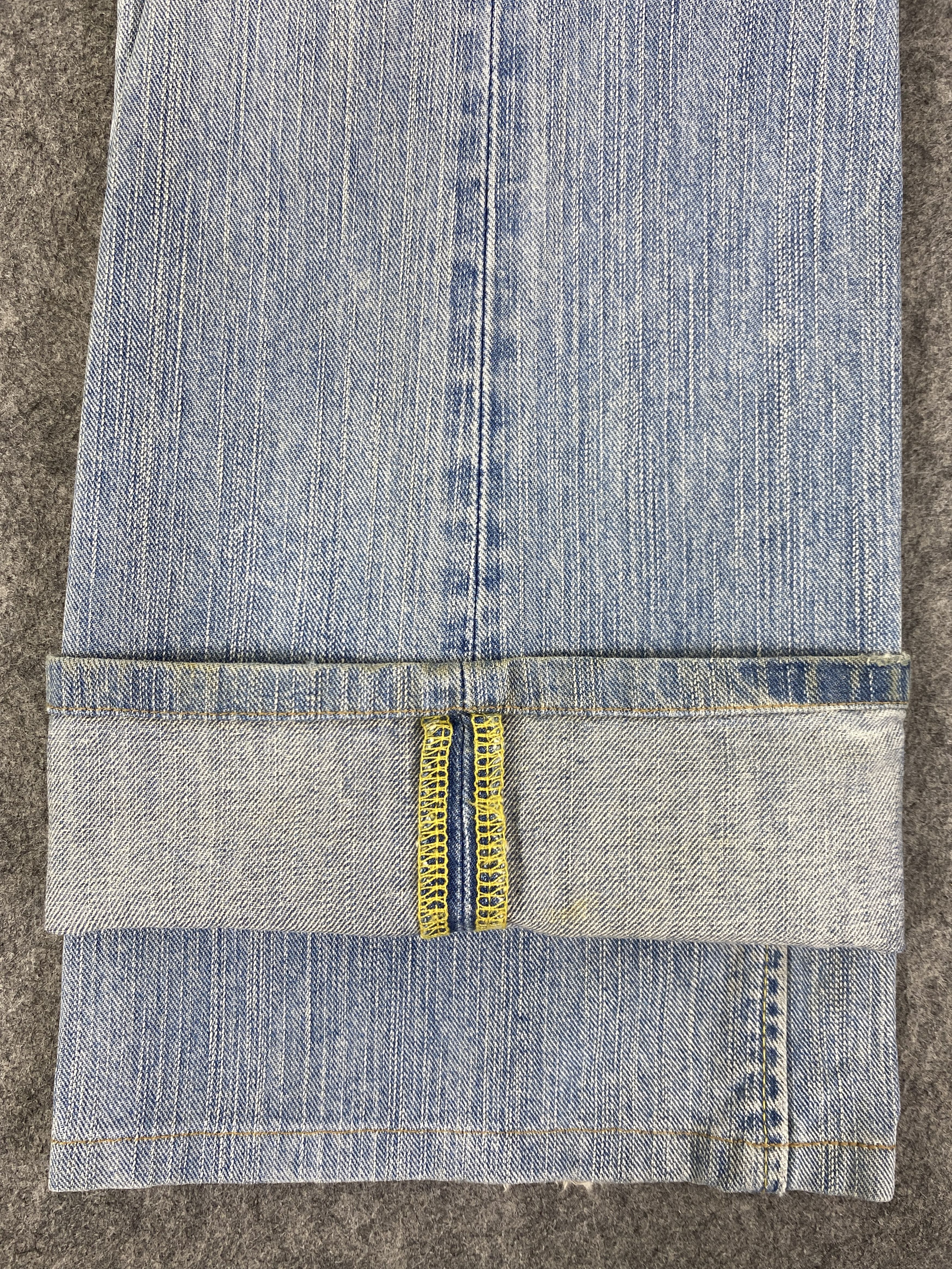 Japanese Brand Light Wash Vintage Wrangler Flare 34x30.5 Denim - JN3320 Size US 34 / EU 50 - 11 Thumbnail